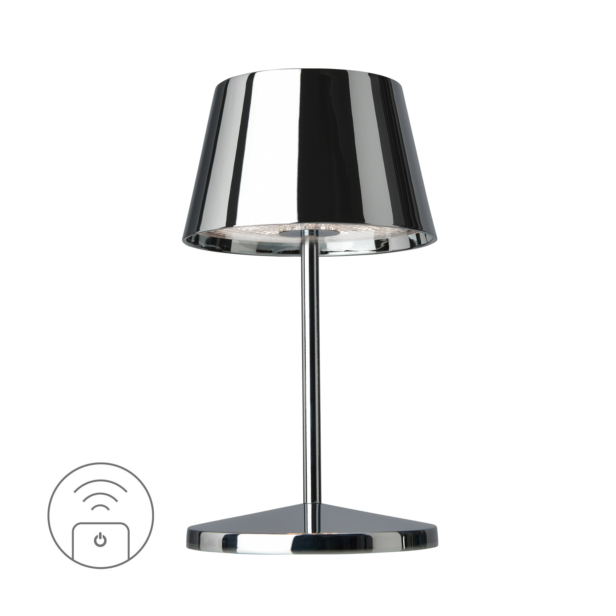 VILLEROY & BOCH LED-Tischlampe SEOUL RC chrom indoor outdoor fernbedienbar