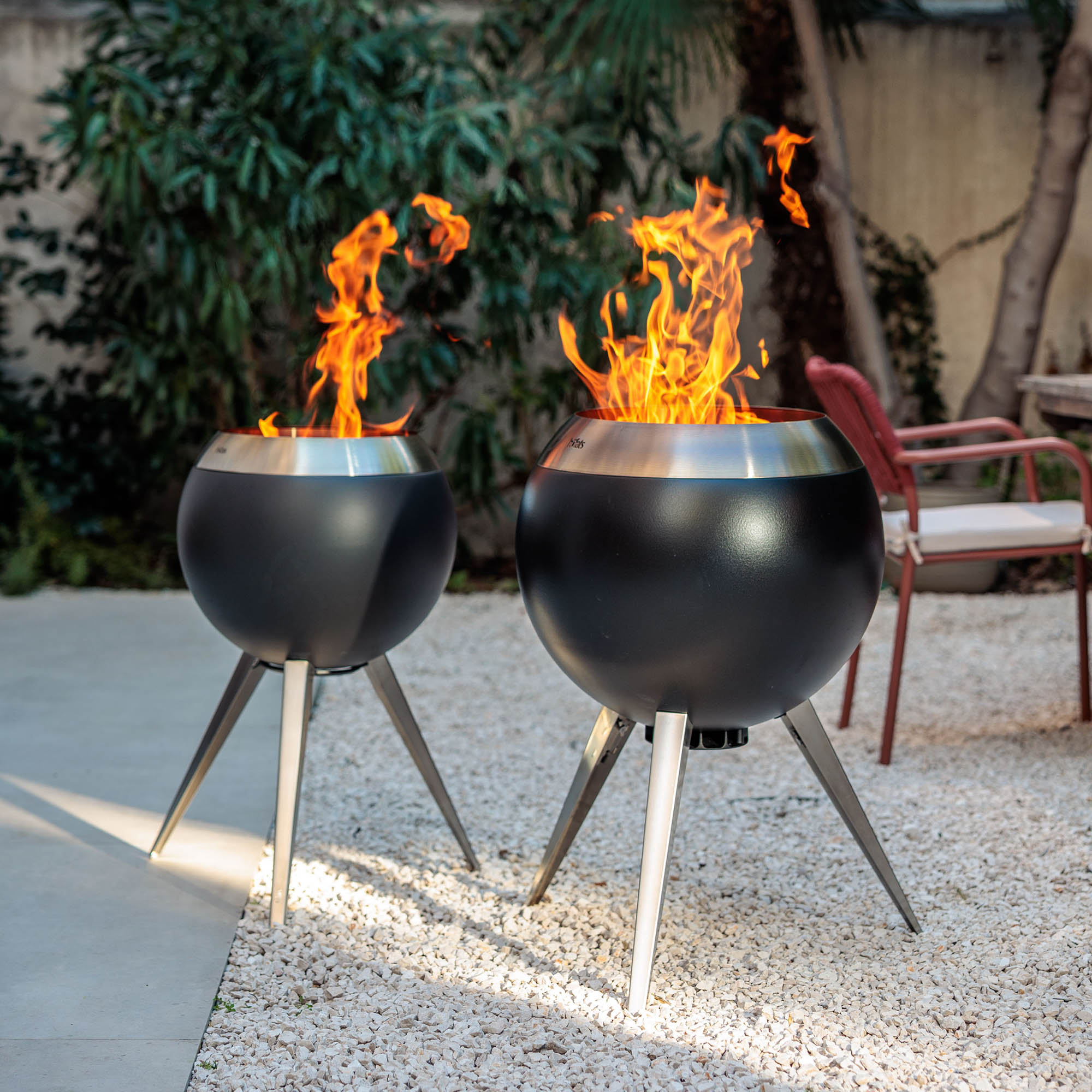 HÖFATS Feuerkorb MOON 55 mit hohem und niedrigem Fuß