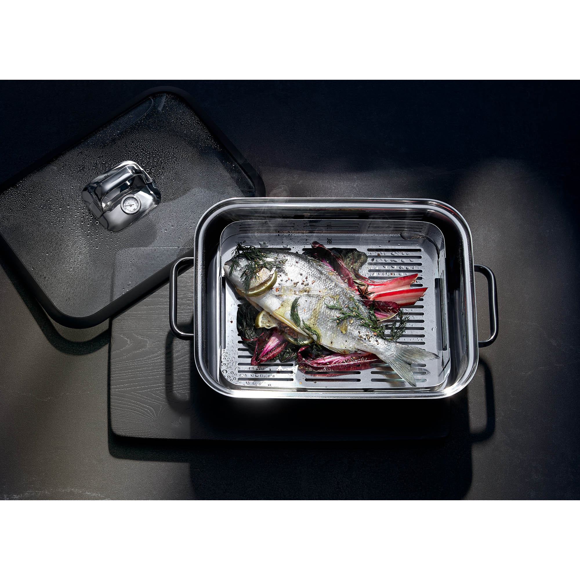WMF Aroma-Dampfgarer VITALIS COMPACT 30 x 21 cm mit Silikondichtung 3,5 Liter