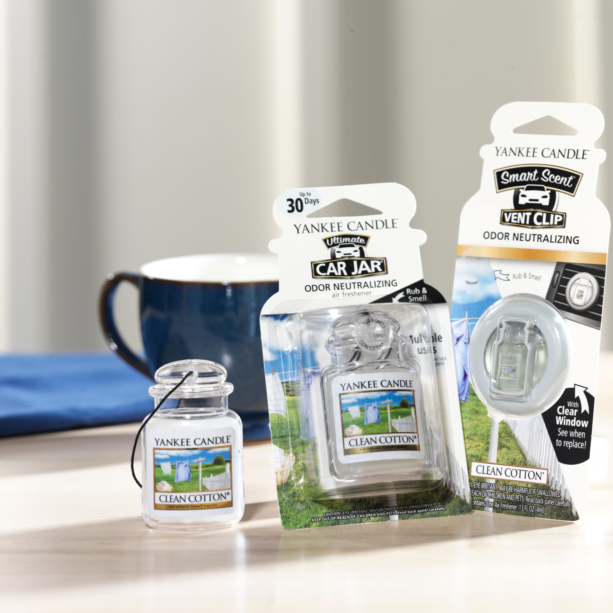 YANKEE CANDLE Car Jar Ultimate CLEAN COTTON Autoduft