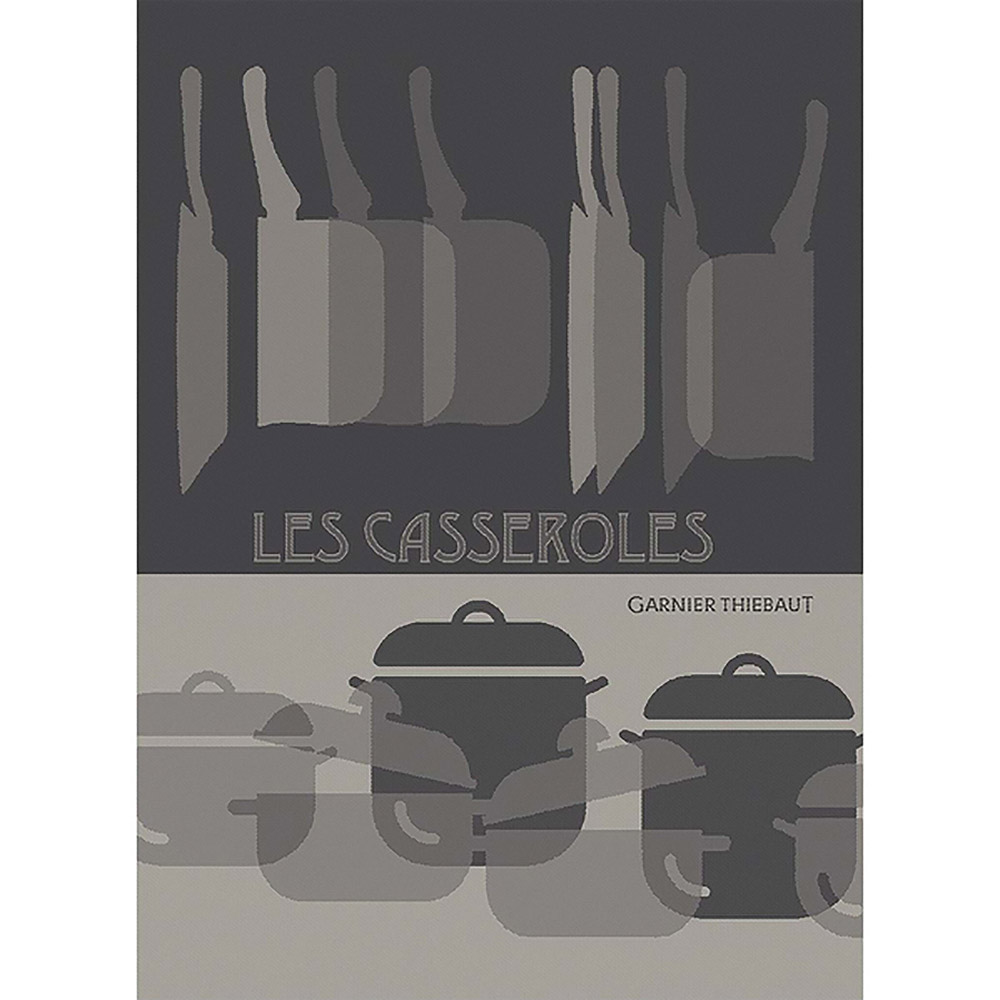 GARNIER-THIEBAUT Geschirrtuch LES CASSEROLES (Kochtöpfe) 56 x 70 cm Baumwolle