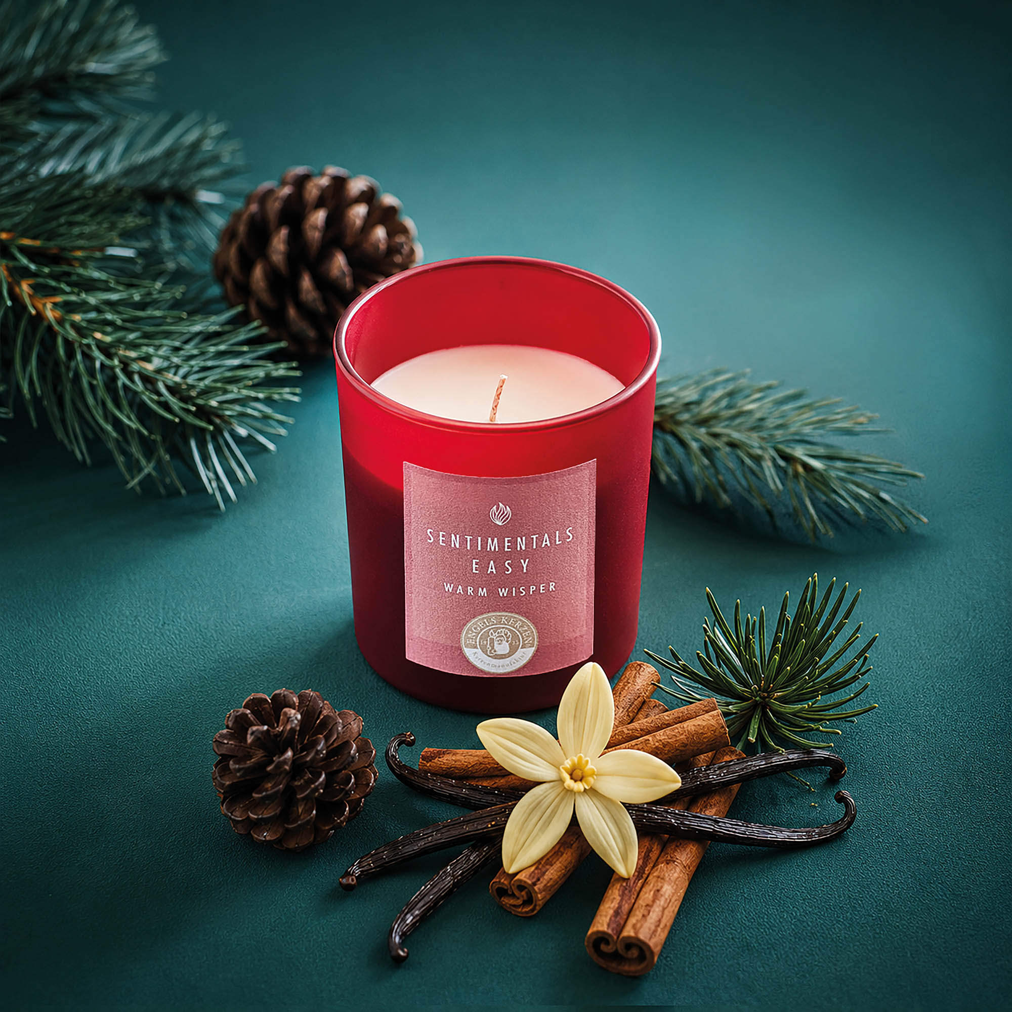 ENGELS KERZEN Duftkerze im Glas SENTIMENTALS EASY Warm Whisper 150 g