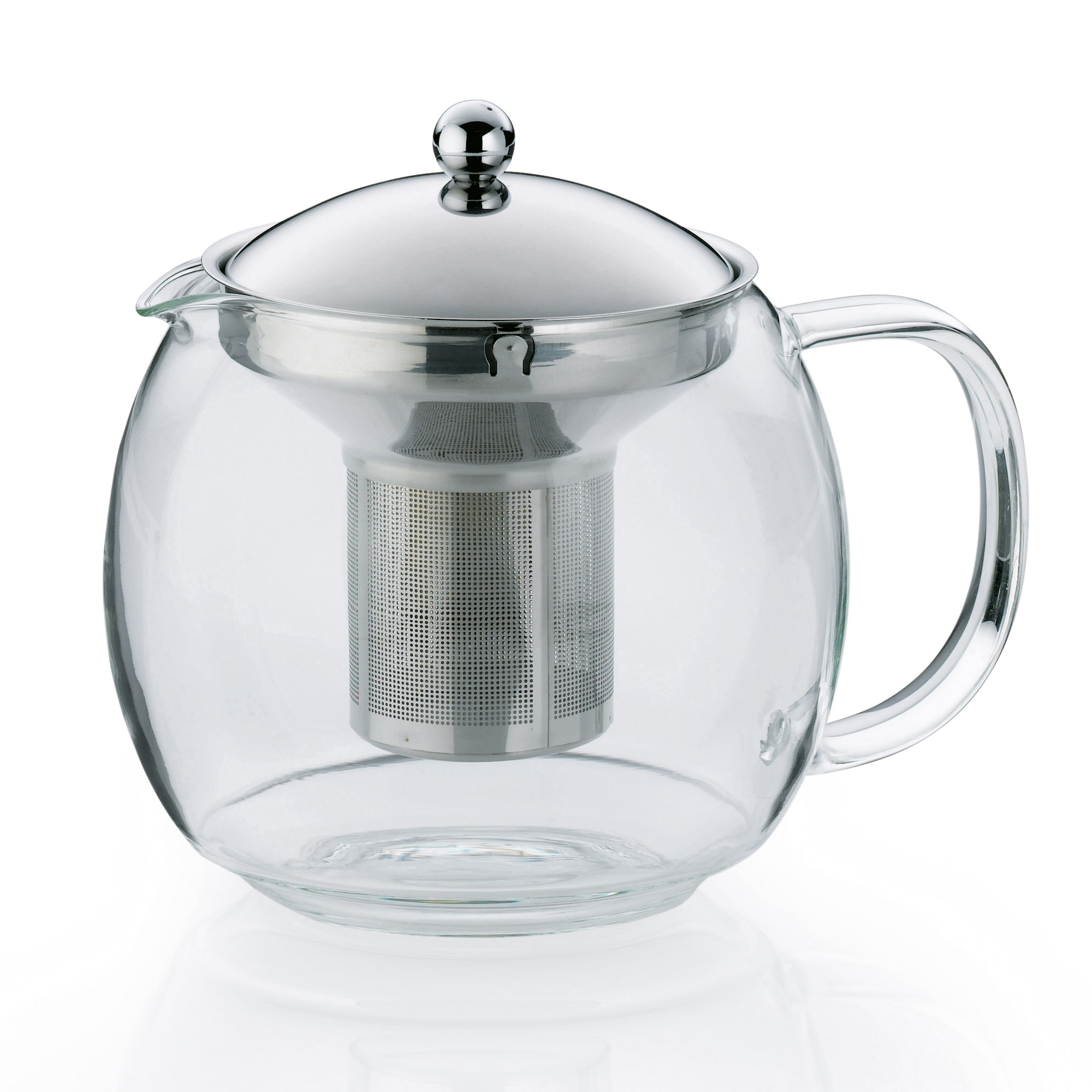 KELA Teekanne CYLON aus Glas mit Deckel und Siebeinsatz aus Edelstahl 1,5 Liter
