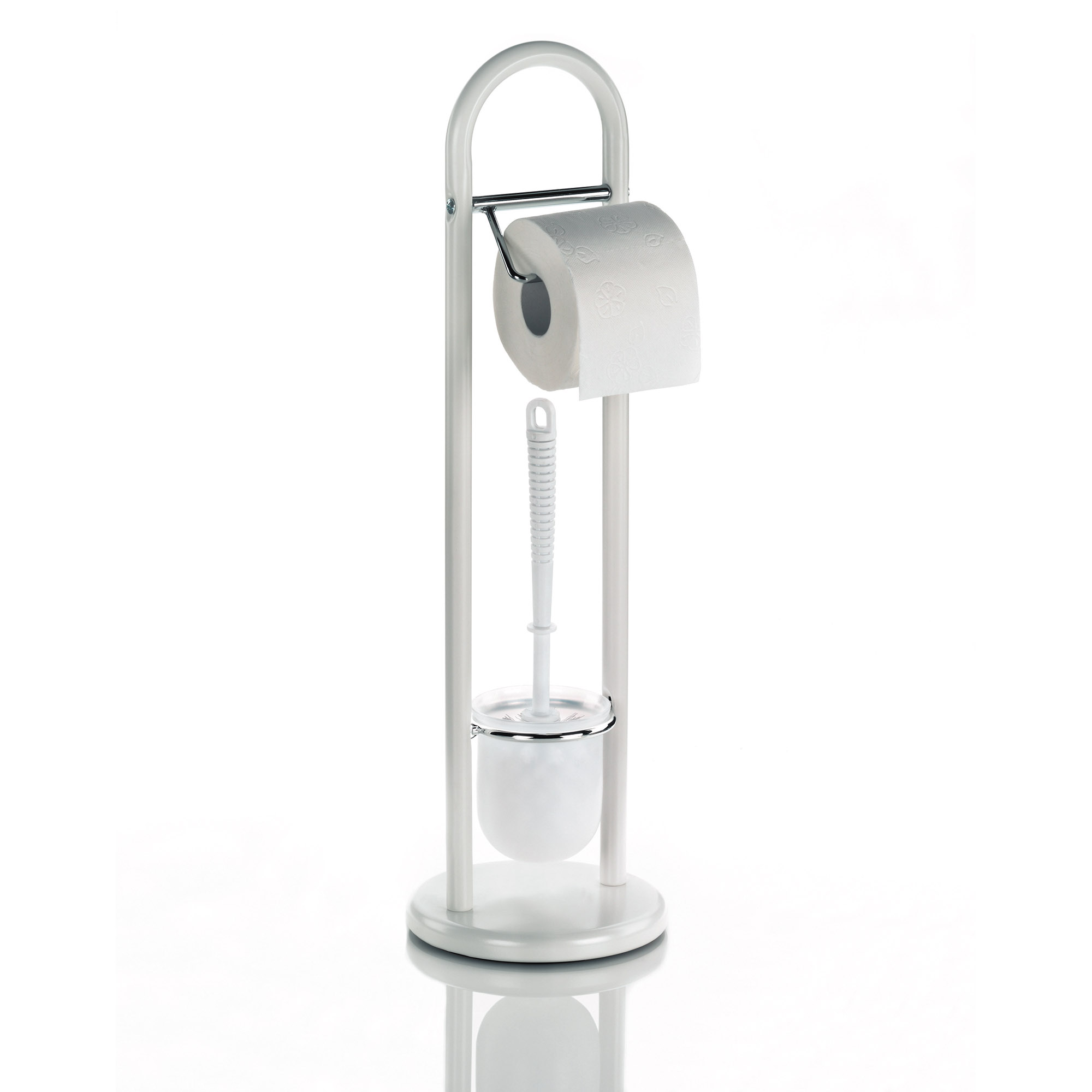 KELA Toilettengarnitur Toilettenbutler LINDA weiß 65,5 cm hoch