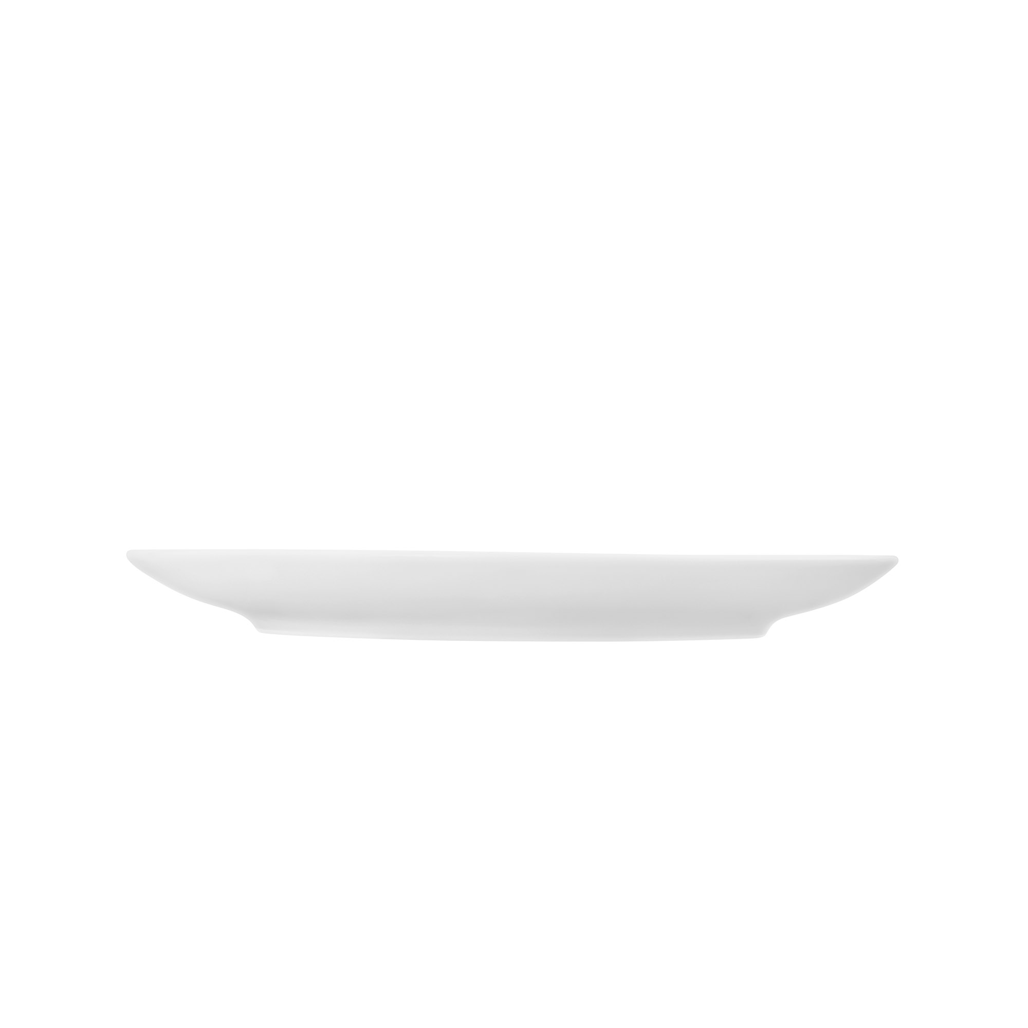 Seltmann Weiden LIBERTY white 003 plain combination saucer 16.5 cm 6 pieces