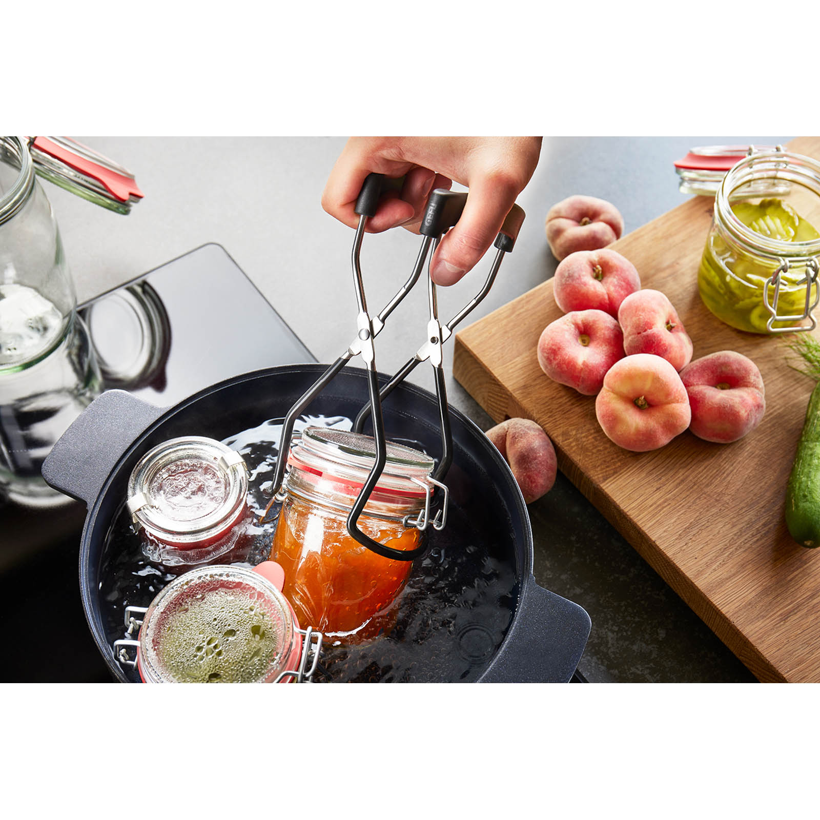 GEFU Glasheber LIFT UP Zange zum Herausnehmen und Einsetzen von Einmachgläsern