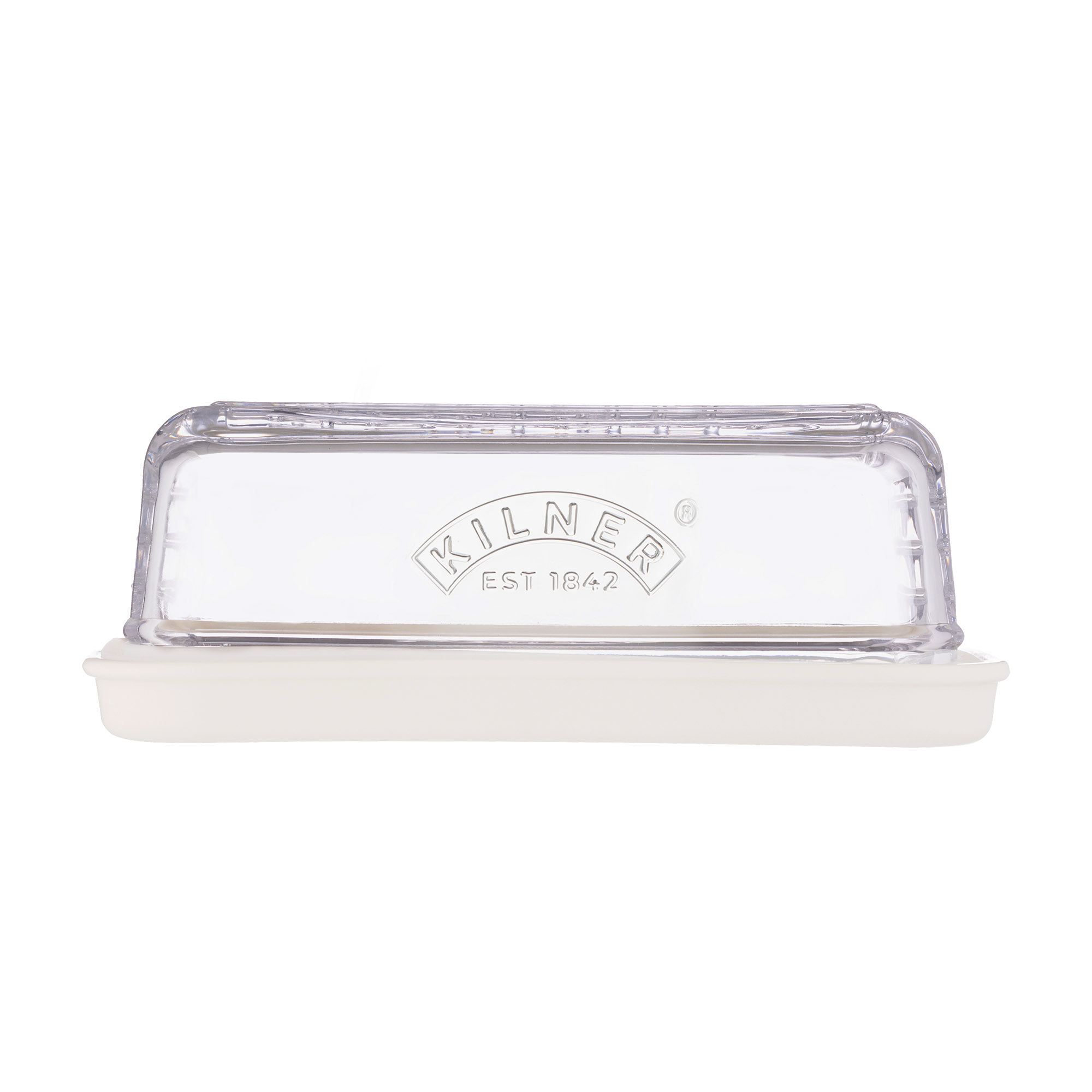 KILNER Käse-Aufbewahrung Käseglocke aus Glas und Keramik 20 x 12,5 x 7,3 cm