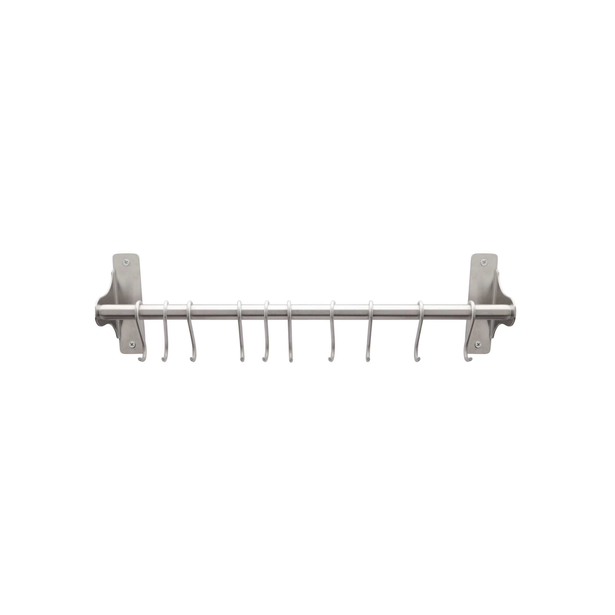 WEIS Küchenleiste Hakenleiste aus Edelstahl 40 cm mit 10 Haken