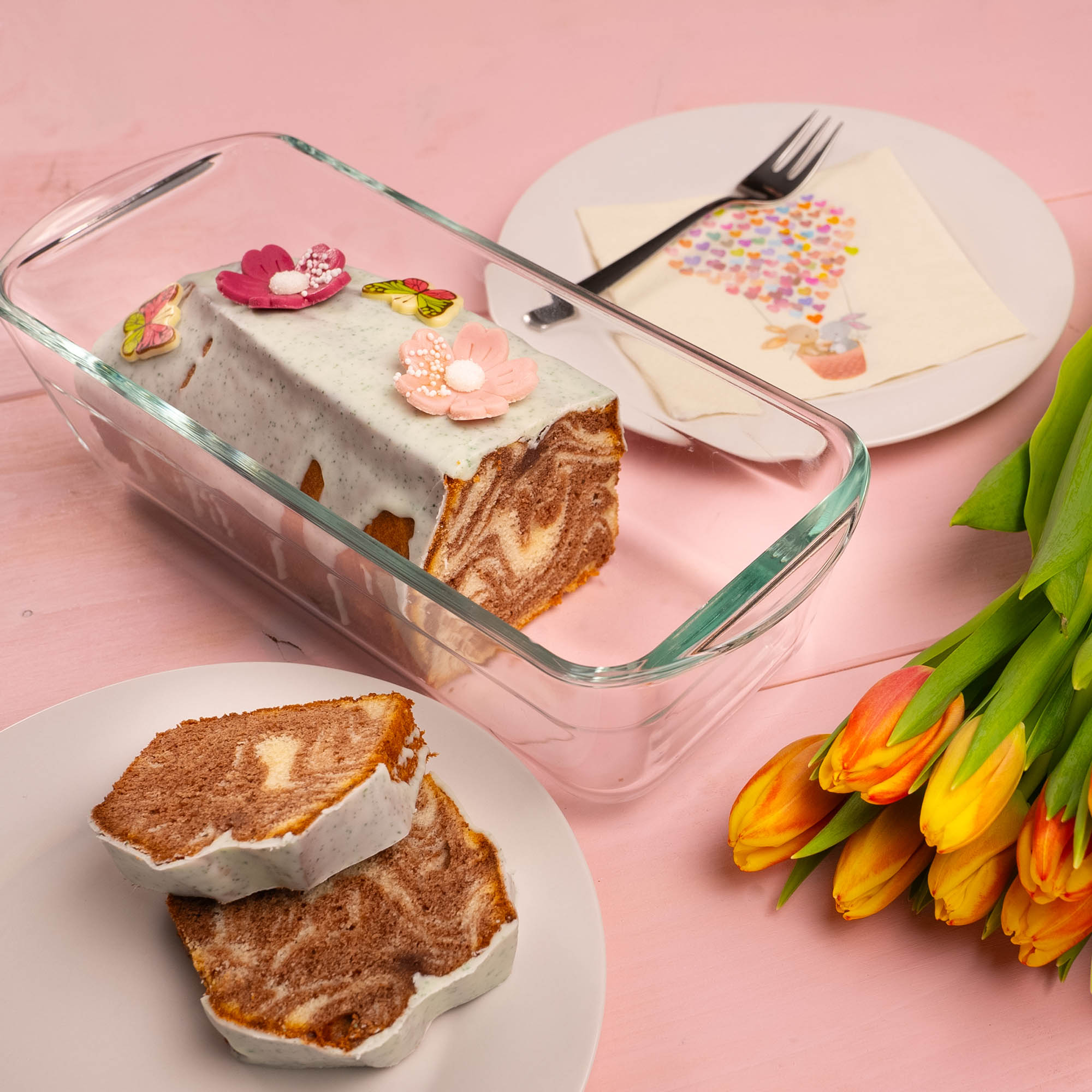 KÜCHENPROFI Kastenform ELSASS Borosilikatglas eckig 25 cm 1,5 Liter
