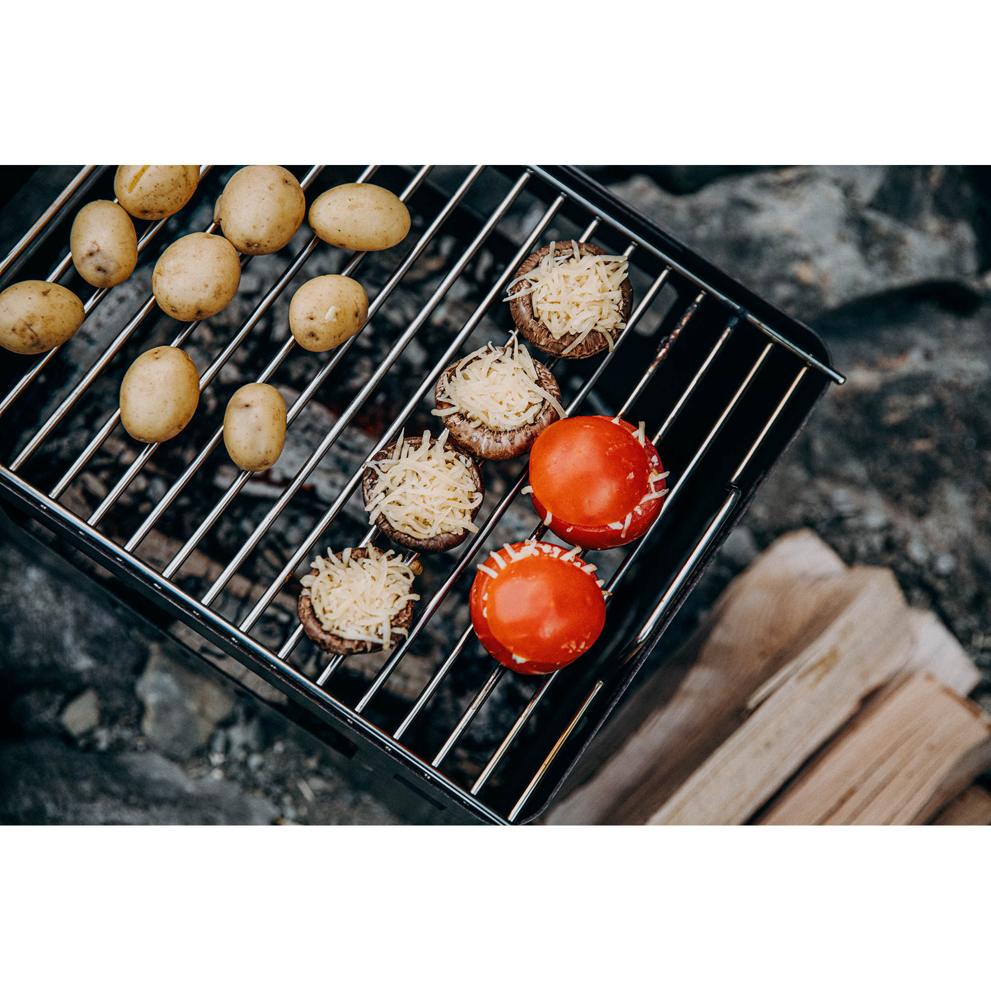 HÖFATS Edelstahl-Grillrost für Feuerkorb BEER BOX