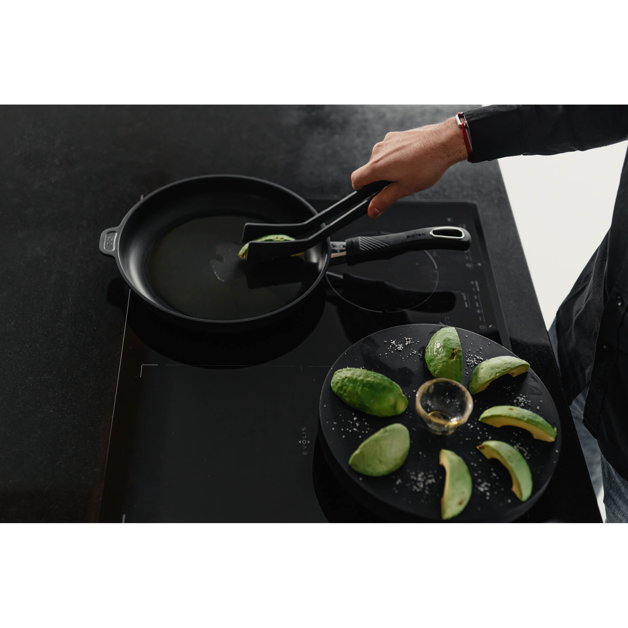 GASTROLUX cast iron frying pan EVO 24 cm height 4.5 cm INDUCTION PFAS-free