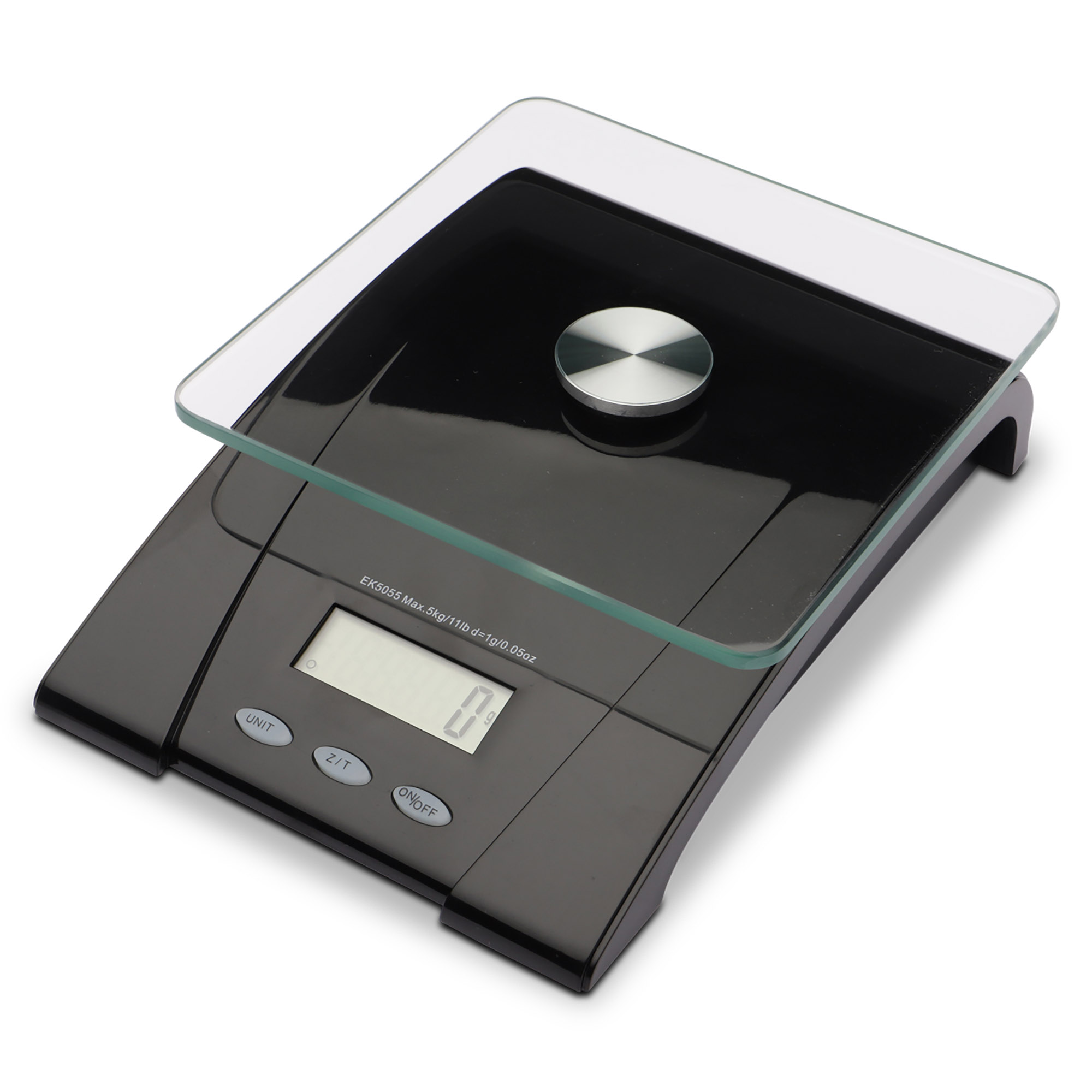 WEIS digitale Küchenwaage Backwaage bis 5 kg mit Glasplatte