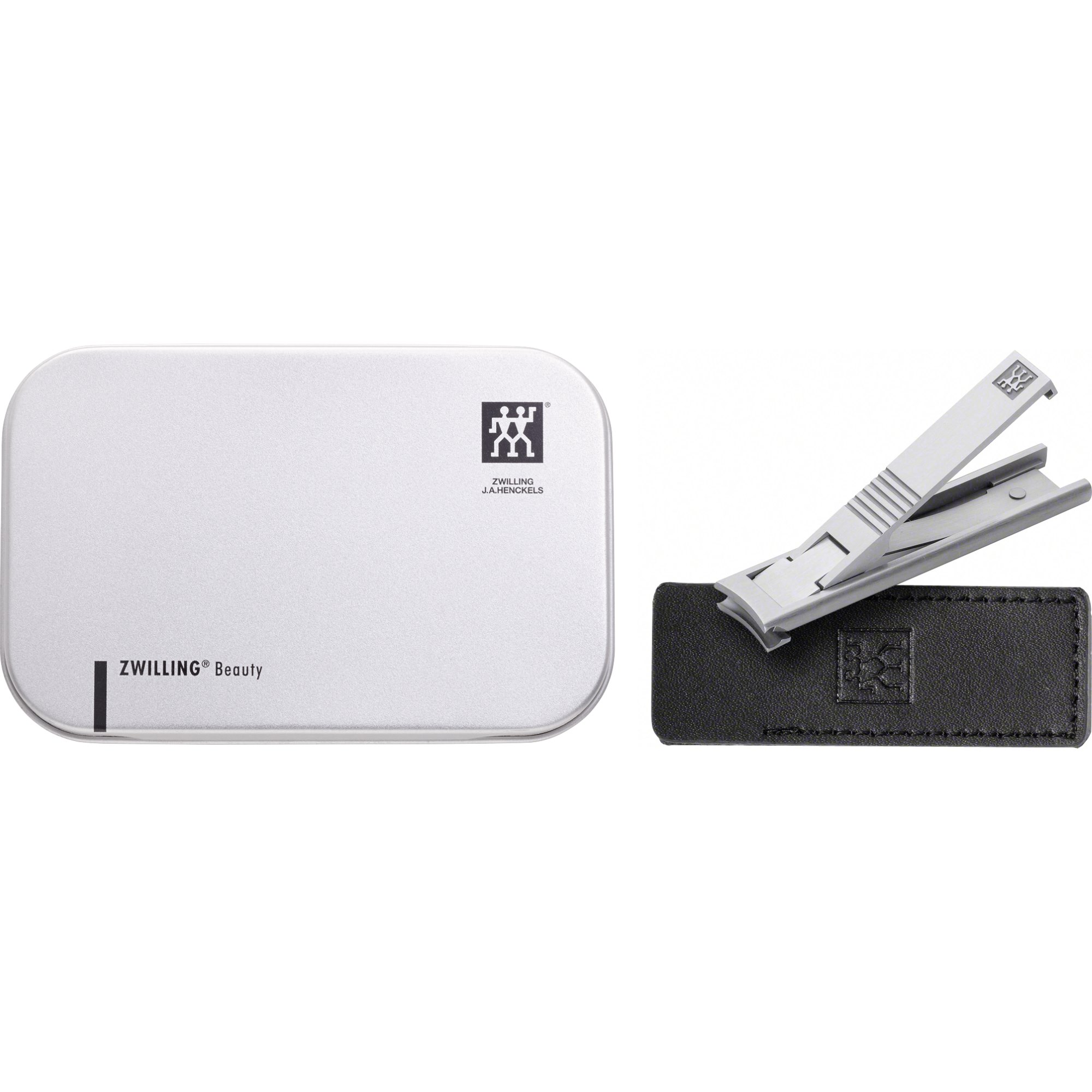 ZWILLING Beauty Twin S Nagelknipser 6 cm Edelstahl mit passender Lederhülle
