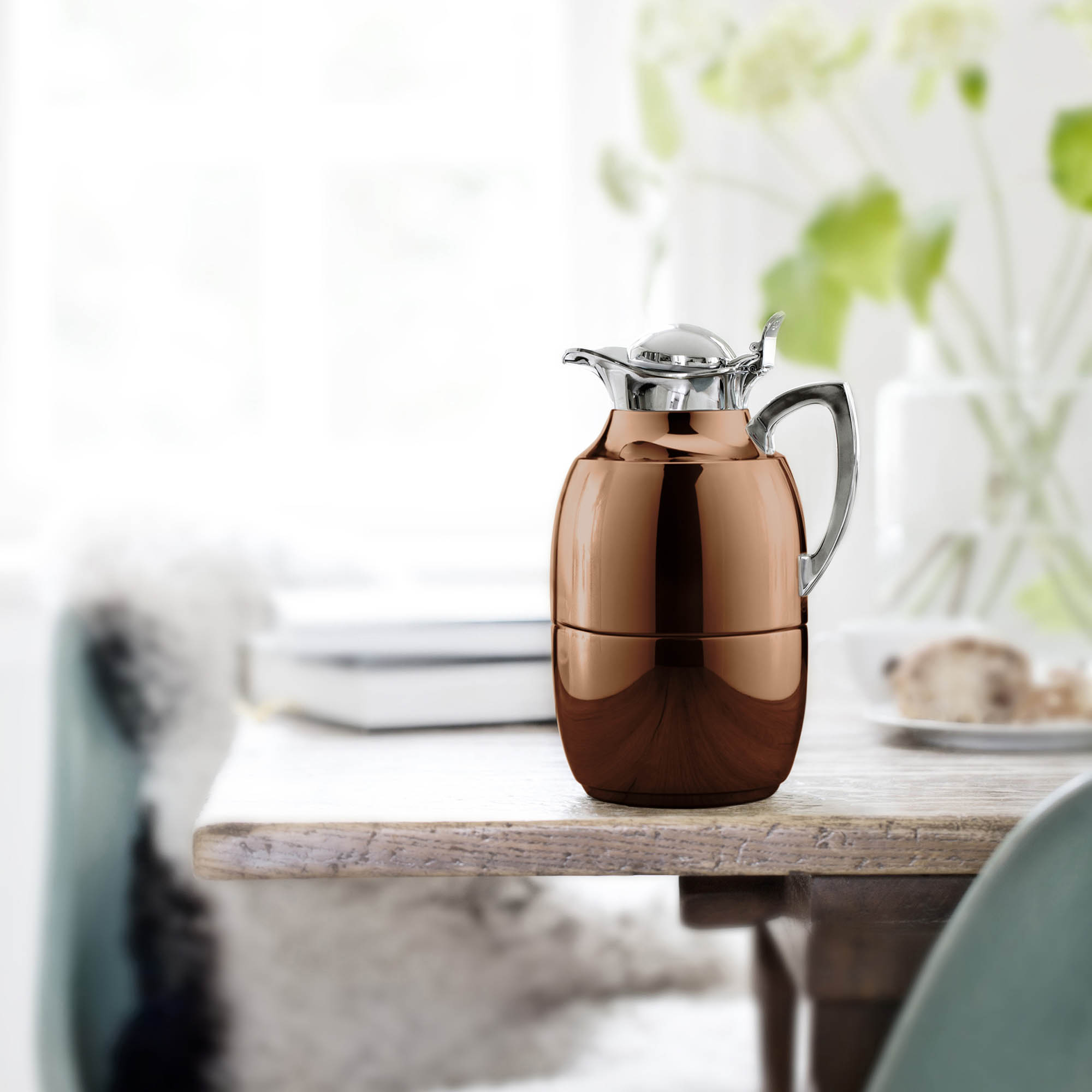 ALFI JUWEL 1.0-litre stainless steel vacuum jug, copper red
