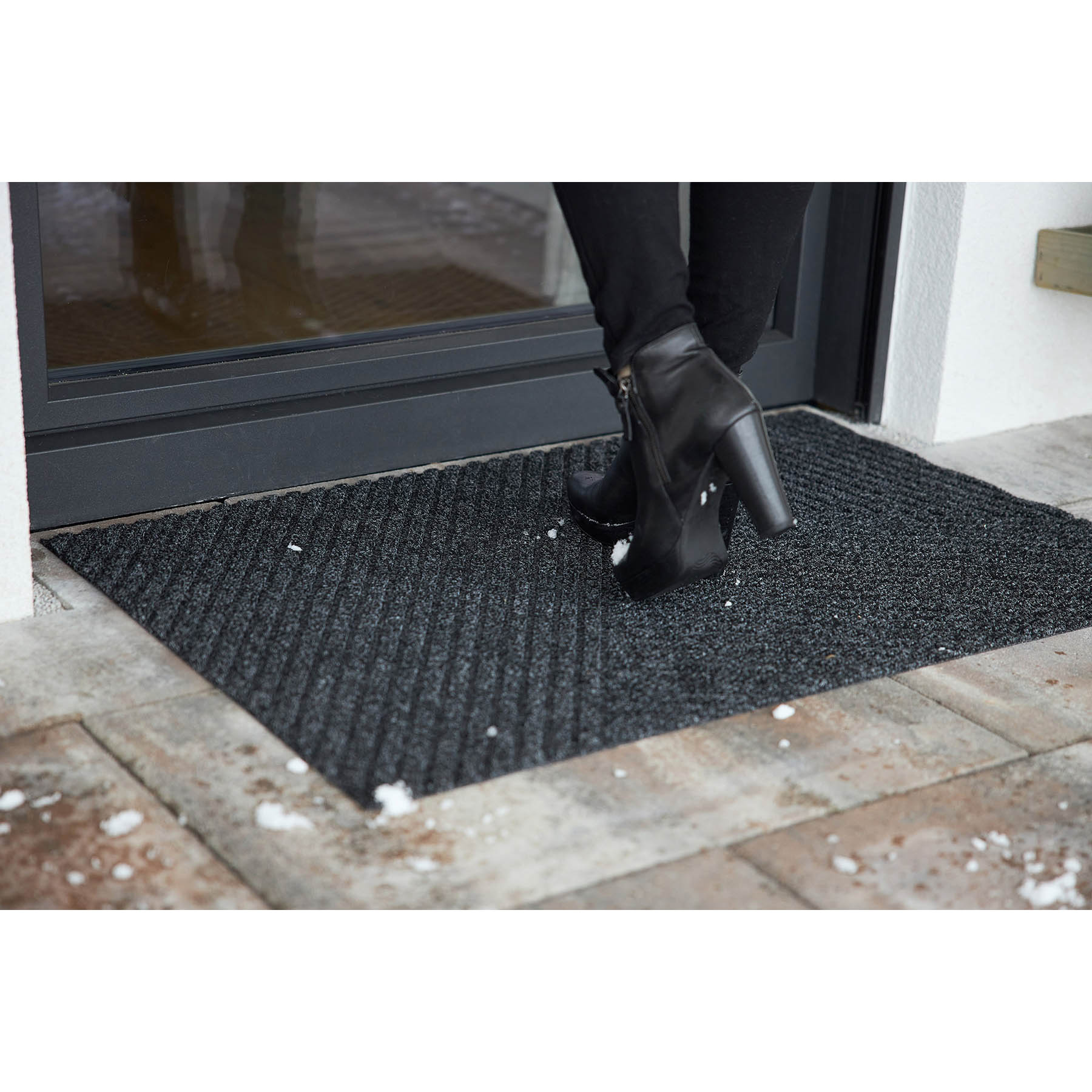 WASH + DRY Doormat 45 x 75 cm DUNE Loop Dark Grey