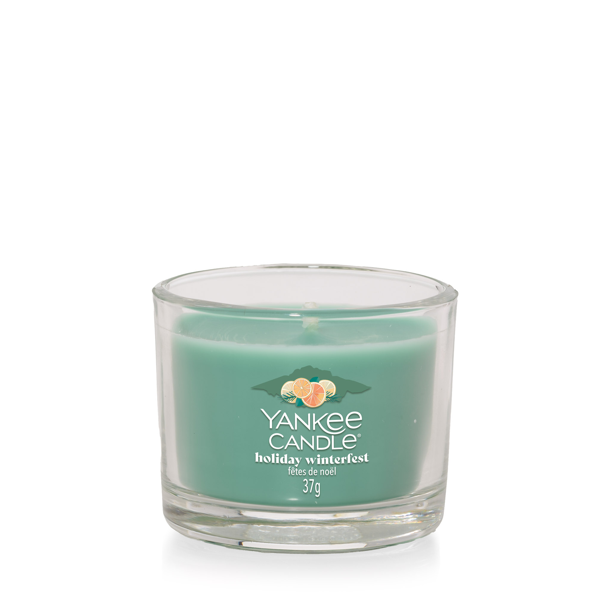 YANKEE CANDLE Glasvotivkerze HOLIDAY WINTERFEST 37 g Duftkerze