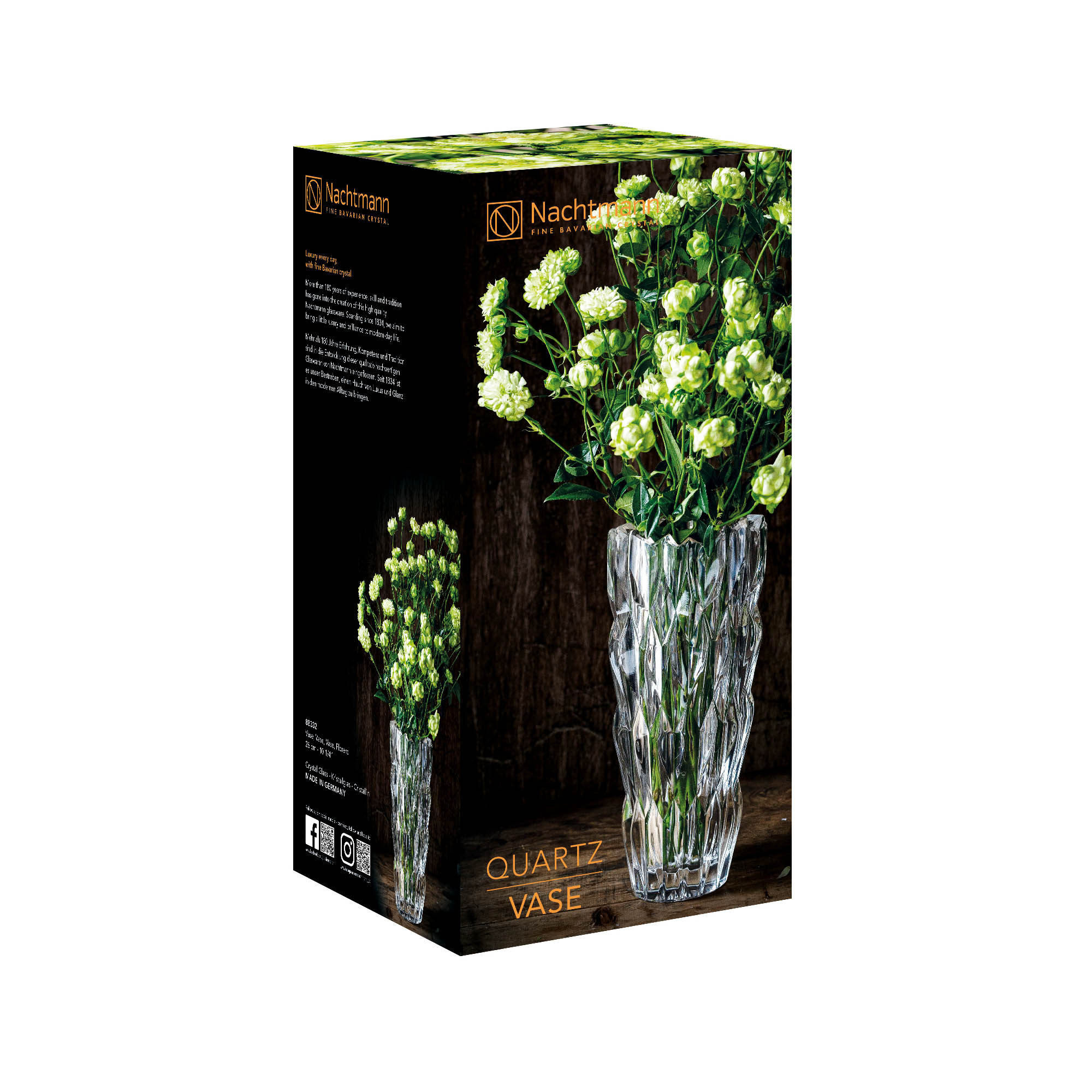 NACHTMANN Serie QUARTZ Vase Blumenvase 26 cm