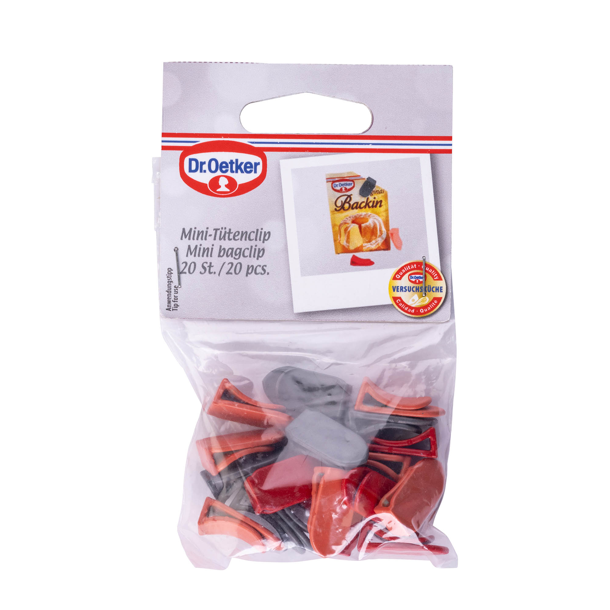 DR.OETKER Mini-Tütenclips 20 Stück bunt