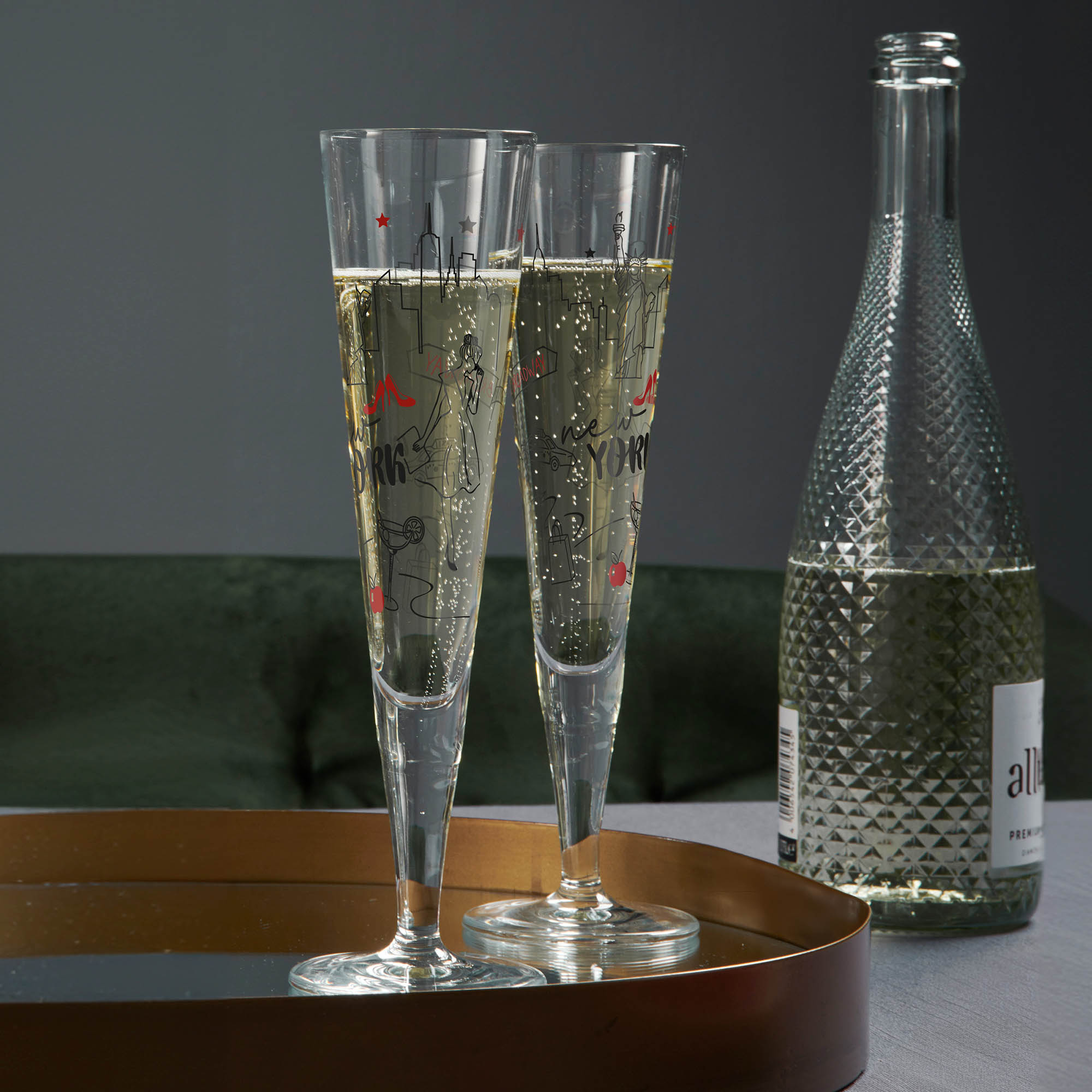 RITZENHOFF Champagne glass CHAMPUS NEW YORK EDITION Capacity 205 ml