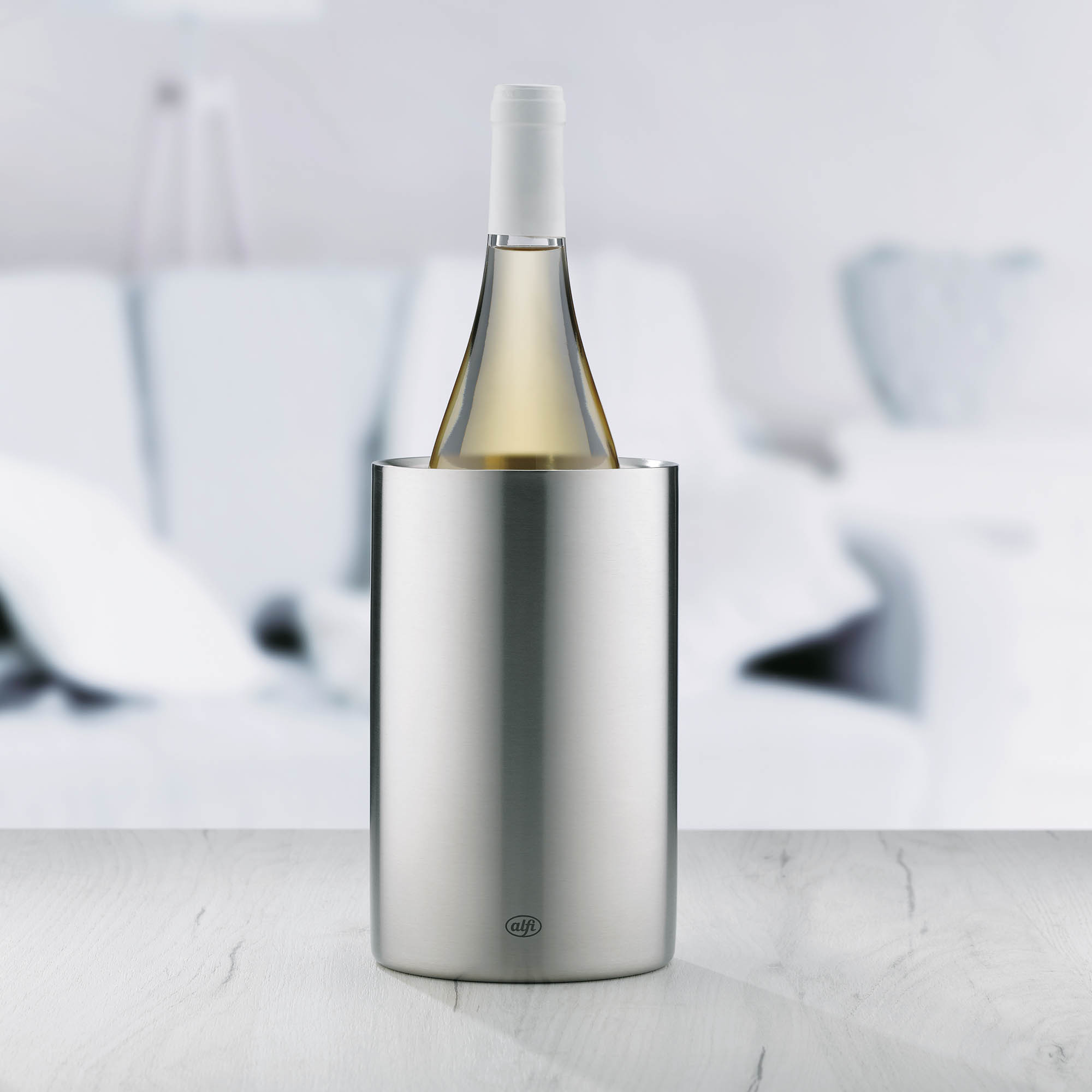 ALFI VINO Double-Walled Stainless Steel Wine Cooler, Black