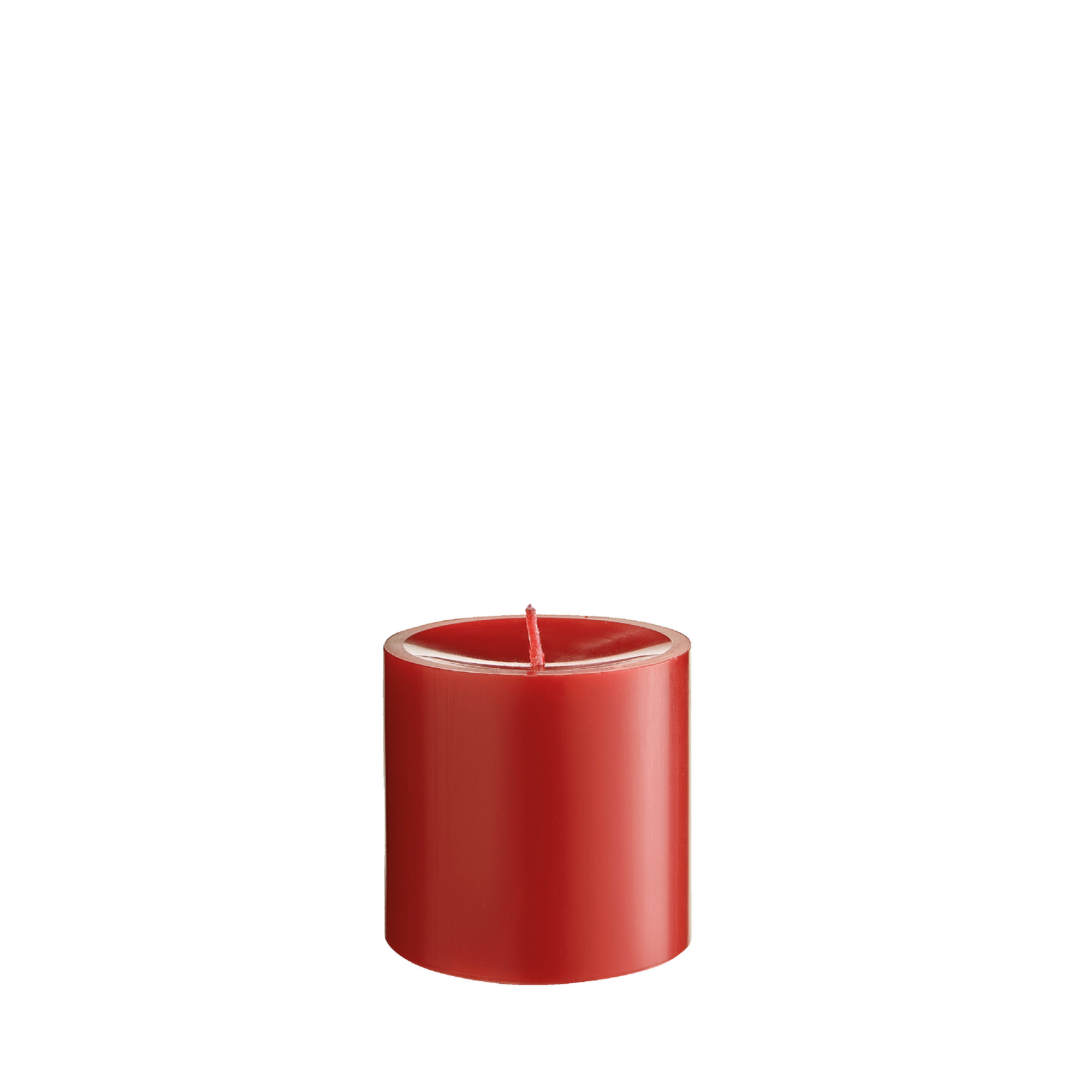 ENGELS KERZEN Stumpenkerze ORIGINAL STUMPENKERZE 8 cm zinnober