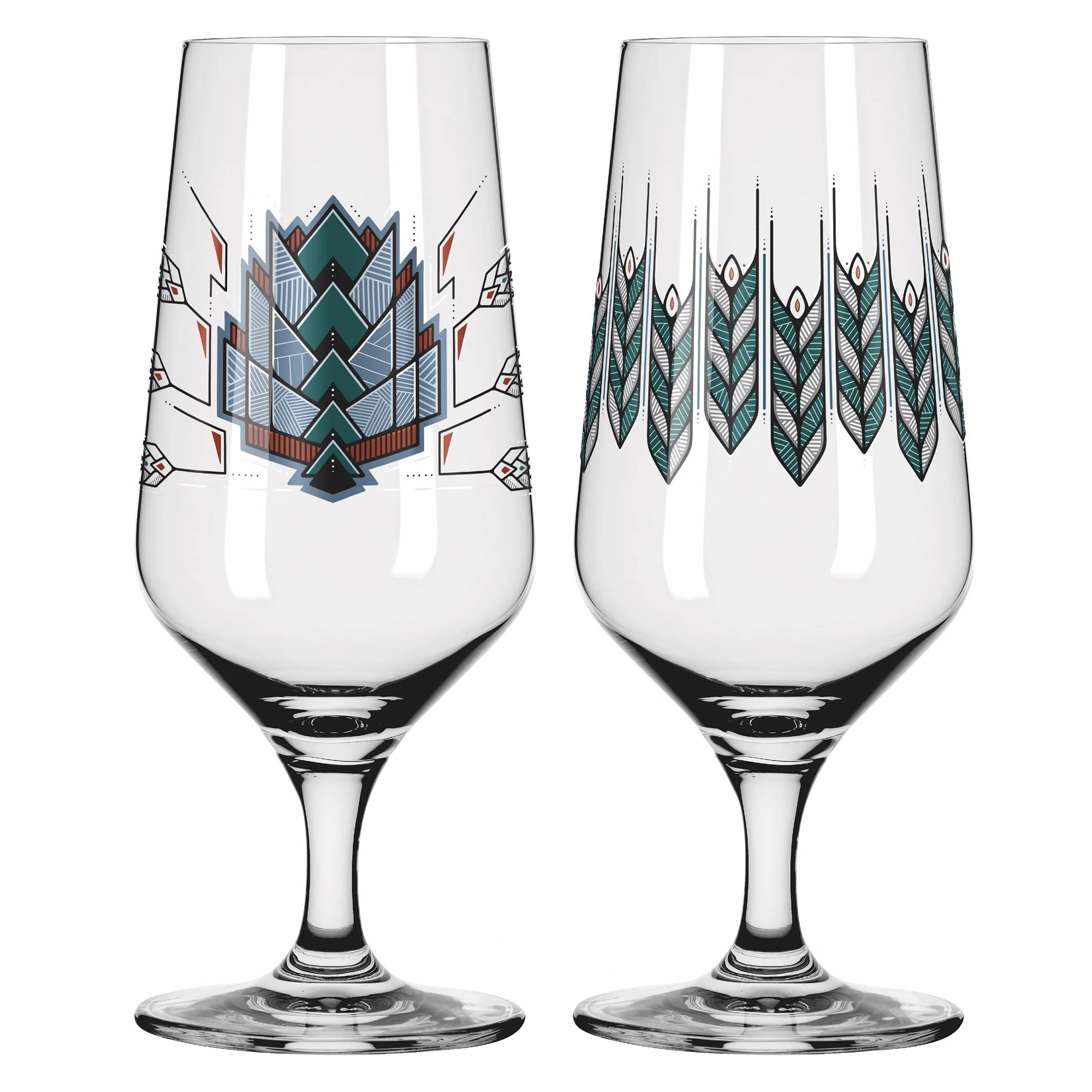 RITZENHOFF Bierglas Pilsglas BRAUCHZEIT F23 Set mit 2 Stück Inhalt je 374 ml