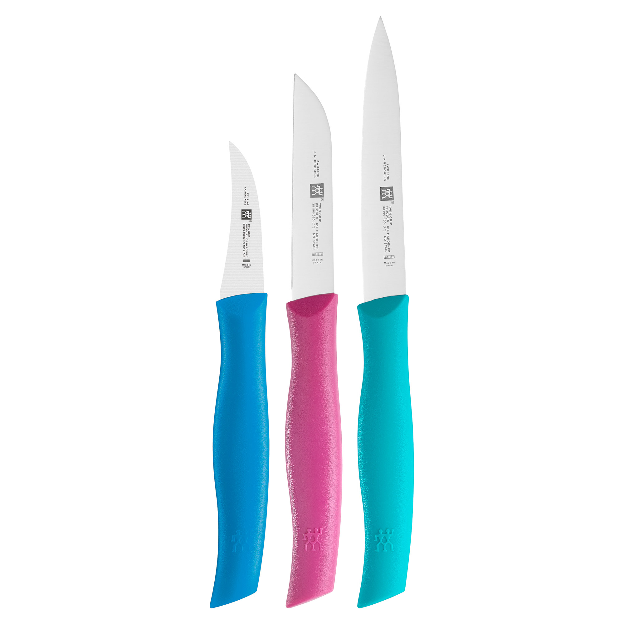 Zwilling Messer-Set Messerset 3-tlg. TWIN GRIP, Mehrfarbig, Stahl