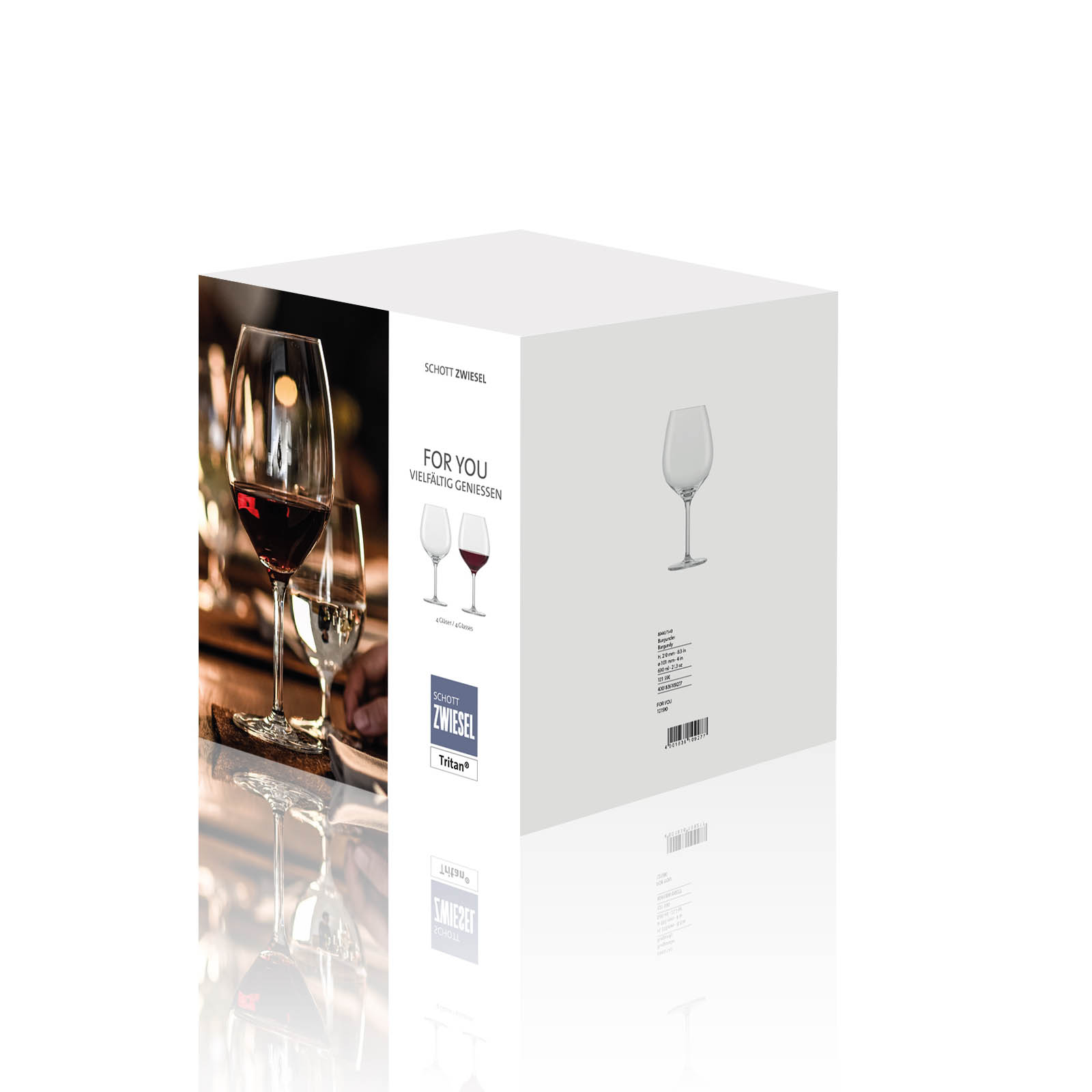 SCHOTT ZWIESEL FOR YOU series Burgundy red wine glass 4 pieces Capacity 630 ml