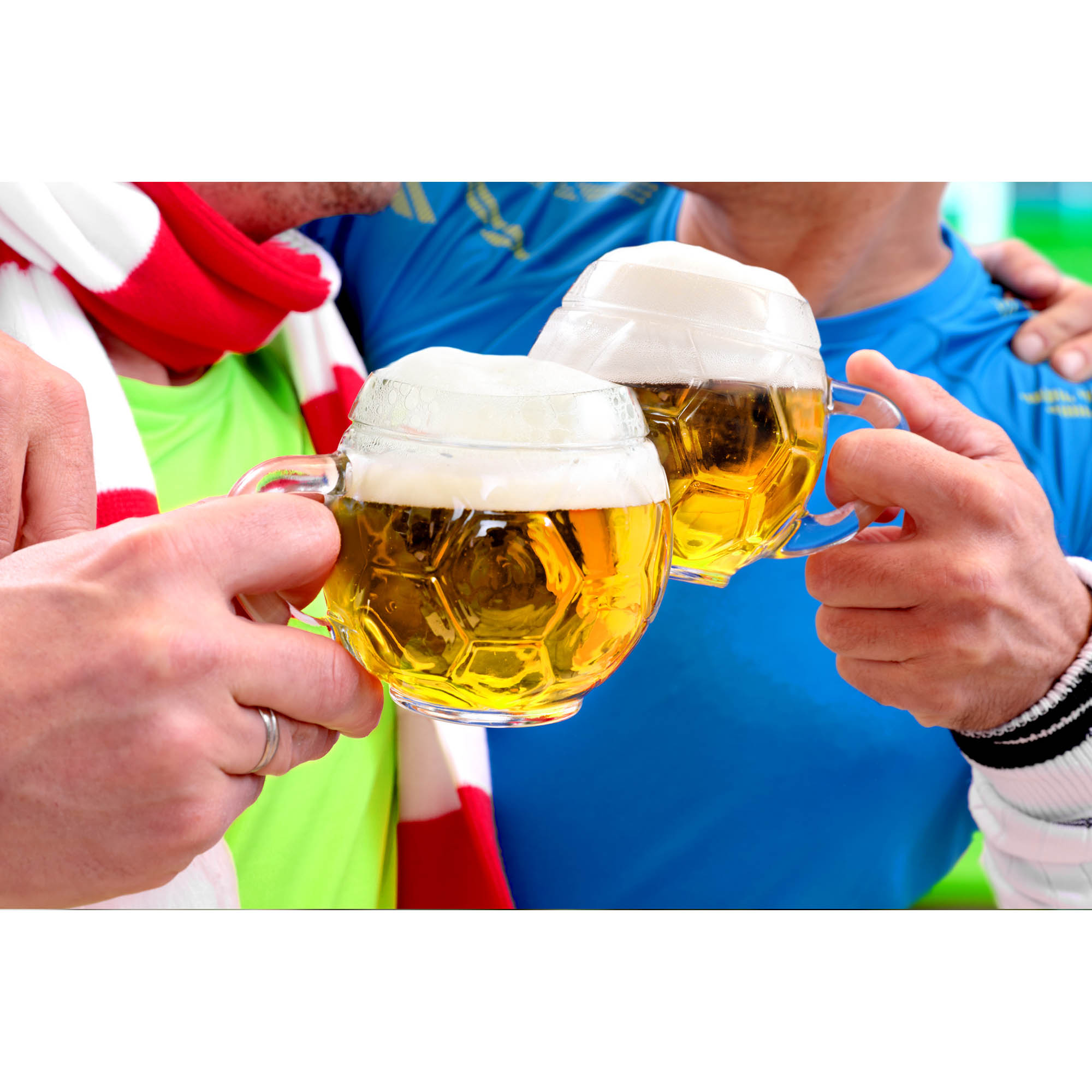 STÖLZLE LAUSITZ Bierglas Bierkrug FUSSBALLGLAS 6 Stück 0,4 Liter