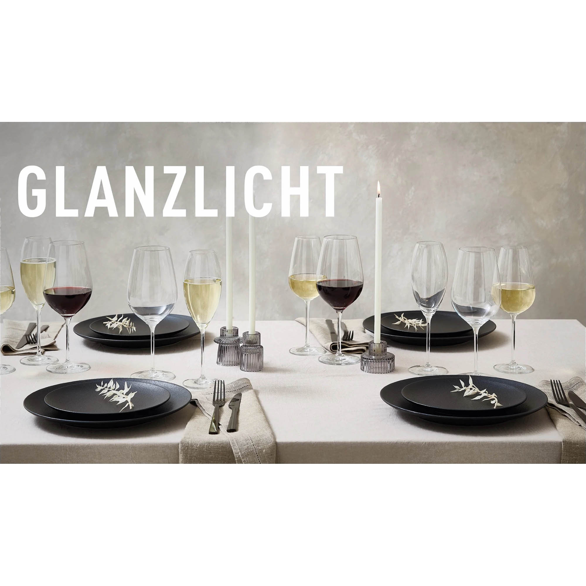 RITZENHOFF set of 12 GLANZLICHT 4 x red wine glass 4 x white wine glass 4 x champagne glass