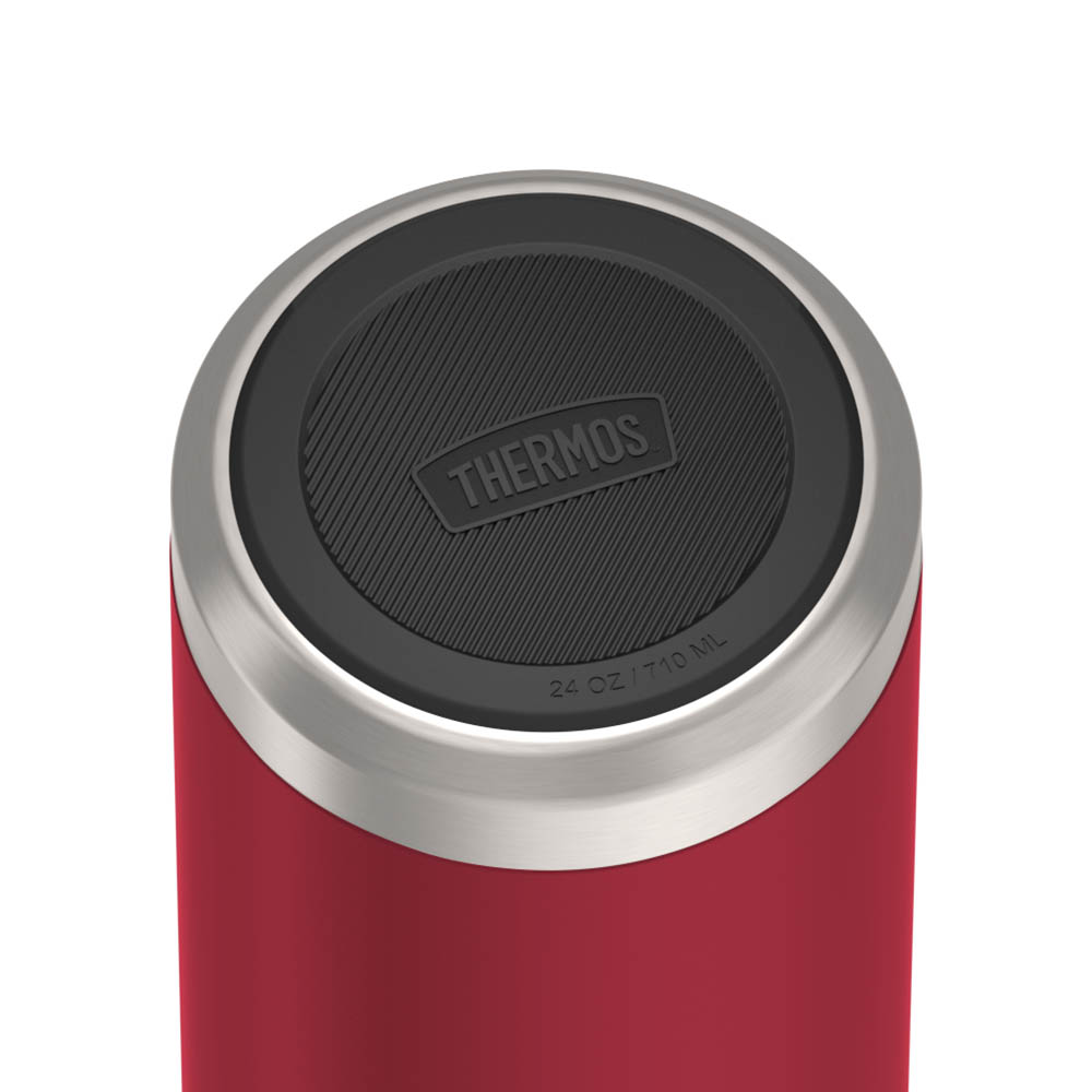 THERMOS Isolierflasche ICON BEVERAGE BOTTLE 0,71 L Edelstahl doppelwandig berry