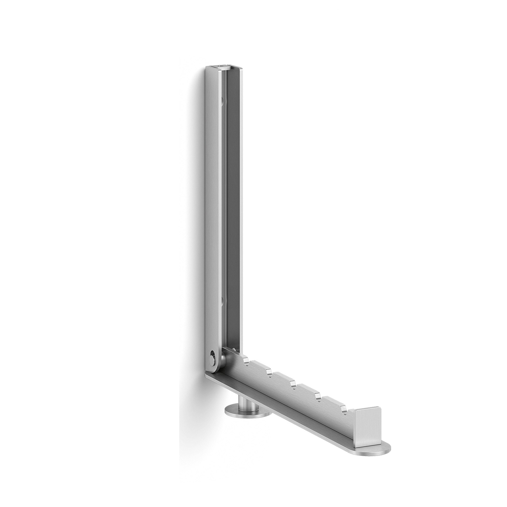 ZACK Klapp-Garderobe PLETOR aus Edelstahl mattiert