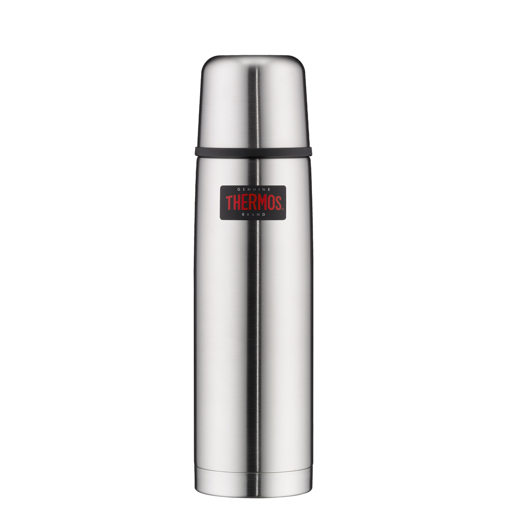 THERMOS Isolierflasche LIGHT & COMPACT Edelstahl matt doppelwandig 0,75 Liter