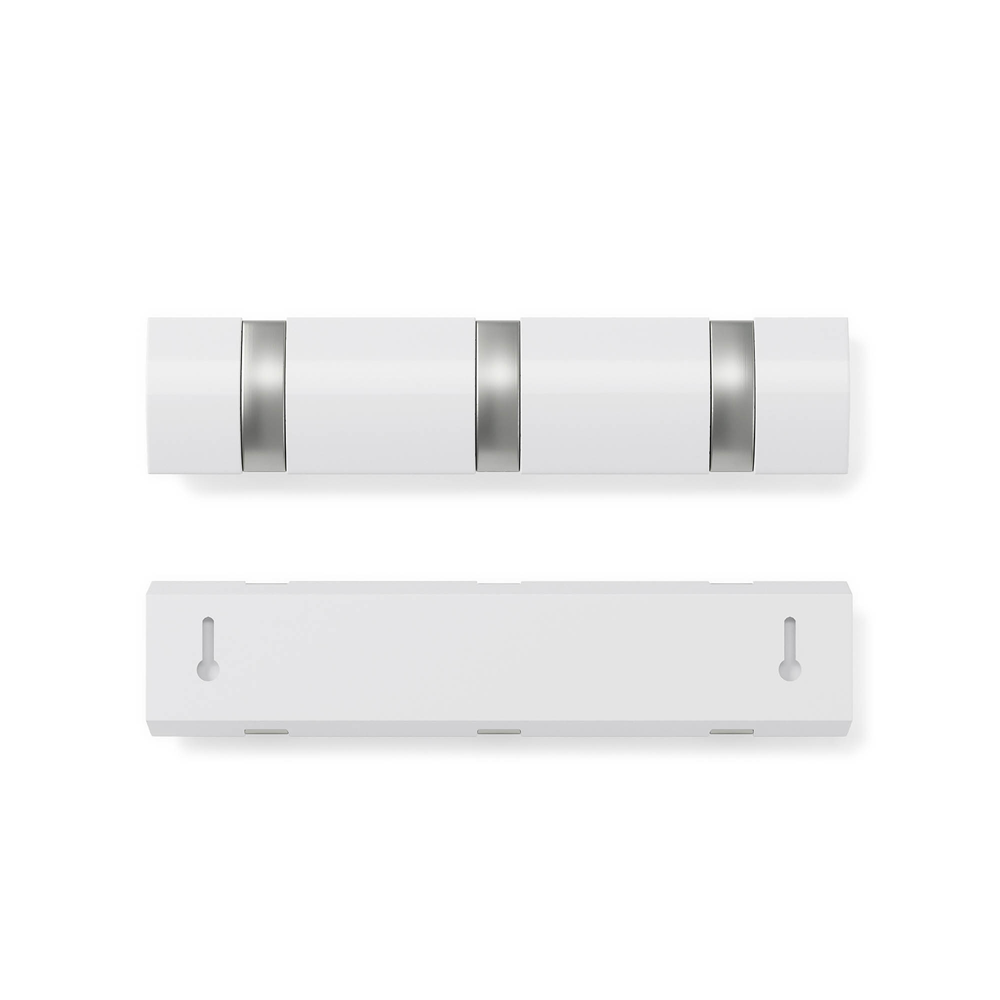 UMBRA wall coat rack coat rack FLIP 3 HOOK with 3 foldable hooks white / silver