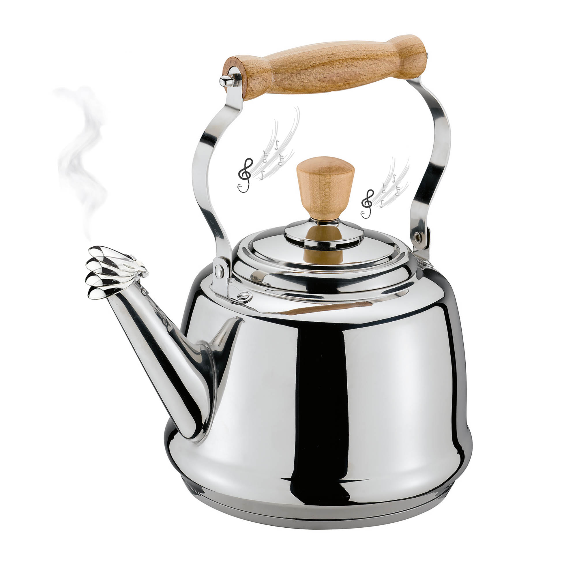 CILIO Wasserkessel TRADITION Edelstahl 2,5 Liter Induktion