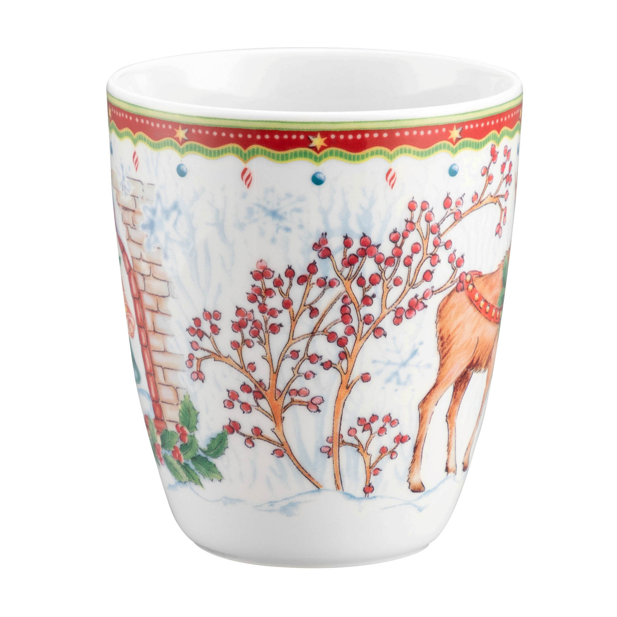 Seltmann Weiden CHRISTMAS MUG 65294 Mug with handle 0.4 litre moose motif