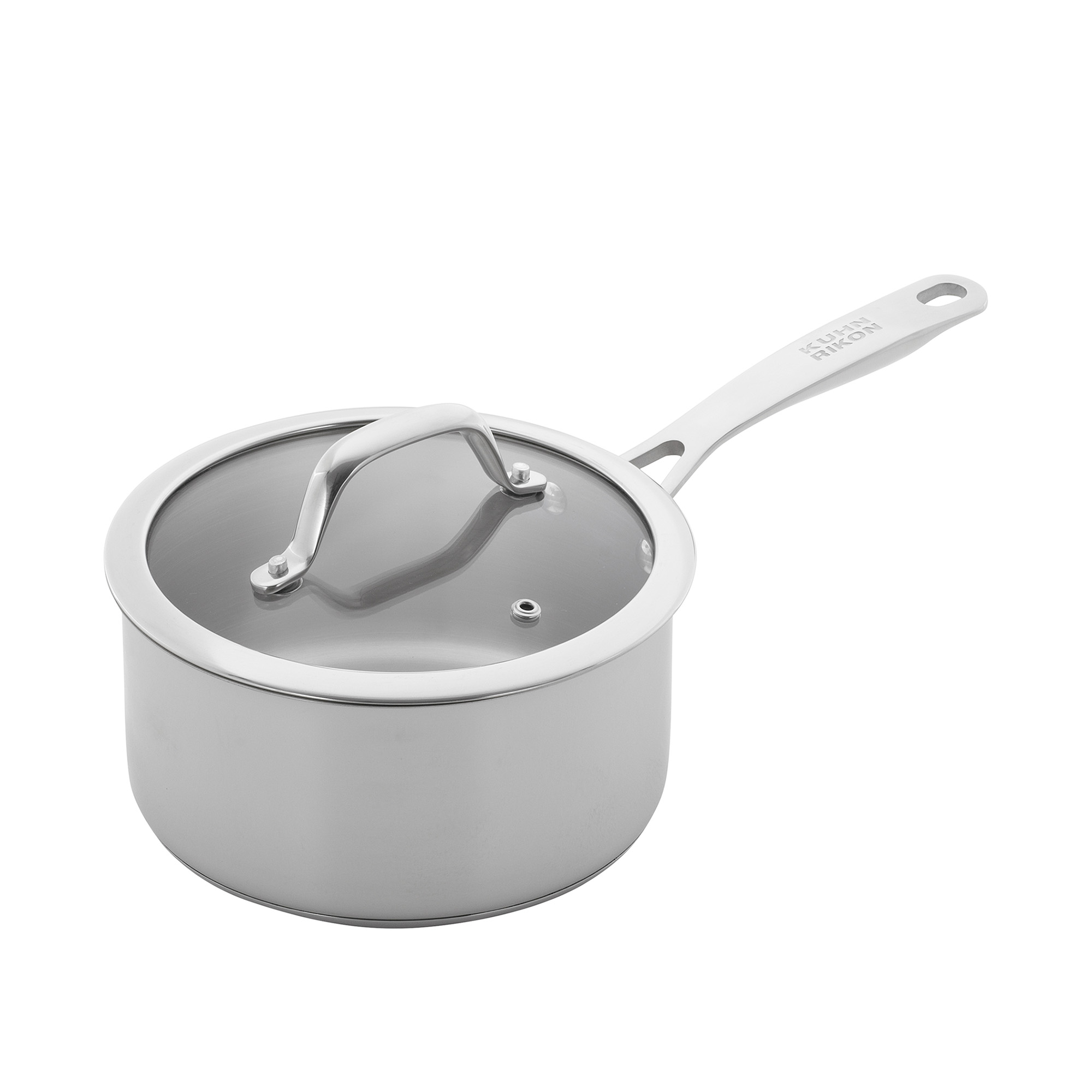 KUHN RIKON Stielkasserolle ALLROUND mit Glasdeckel 16 cm 1,5 Liter INDUKTION