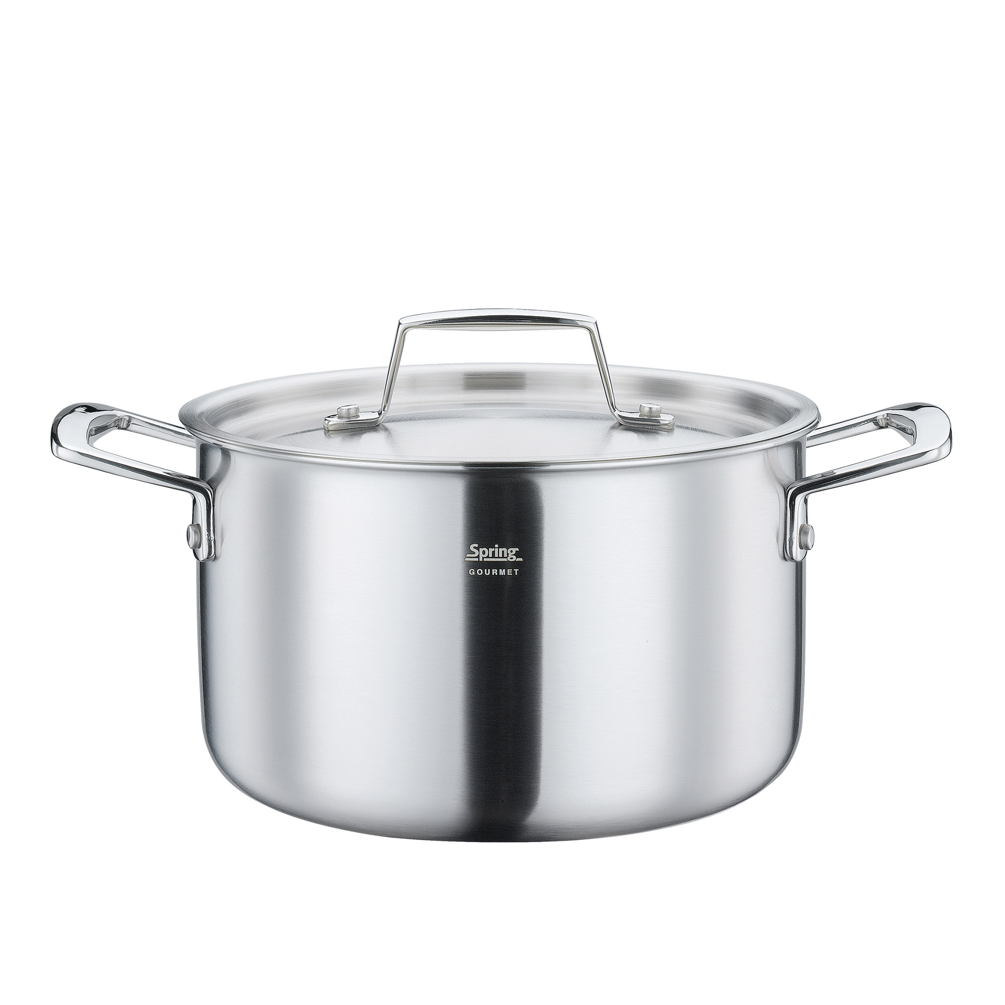 SPRING Kochtopf GOURMET 20 cm 3,7 Liter mit Metalldeckel INDUKTION