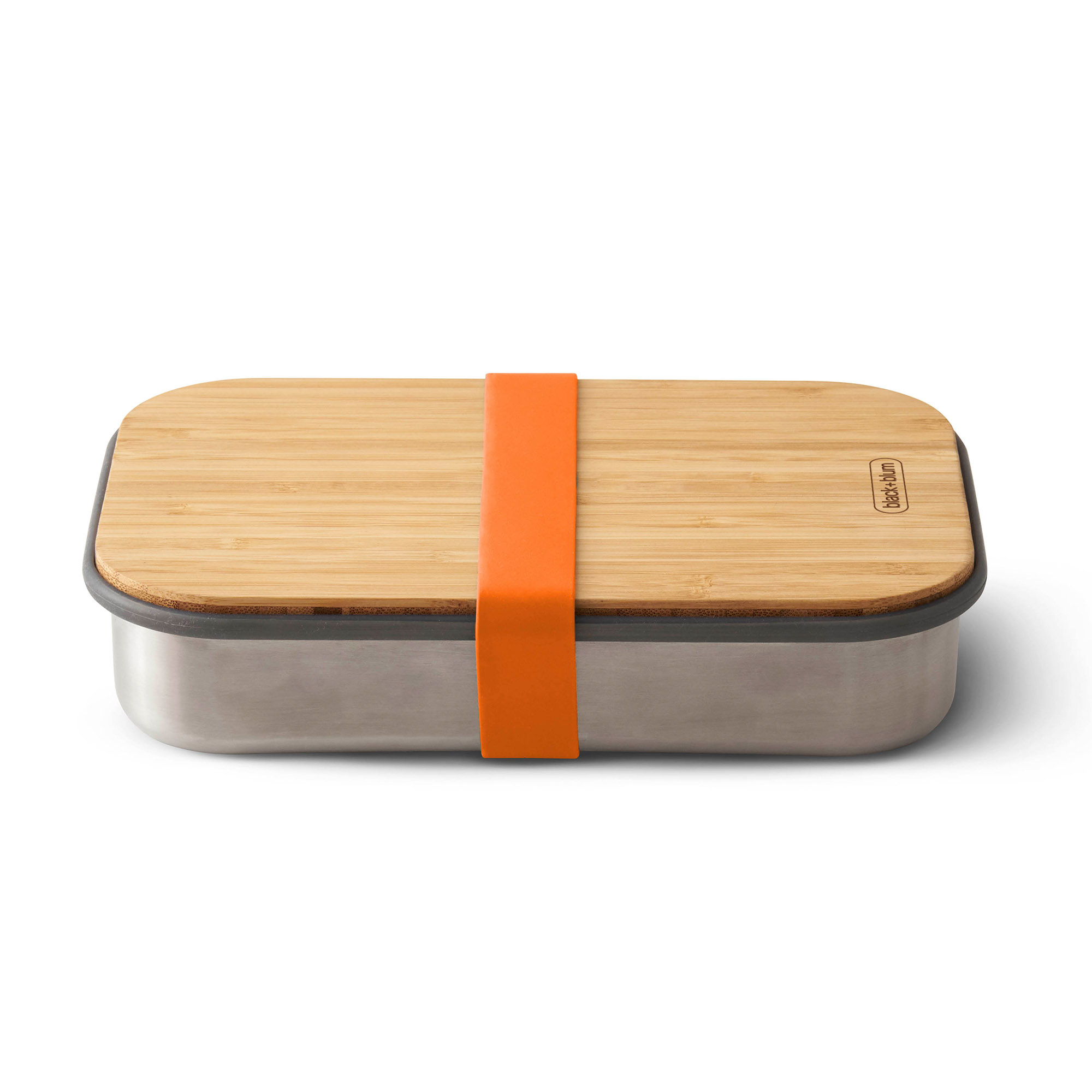 BLACK+BLUM Sandwichbox Edelstahl Bambus 22 x 15 x 5 cm orange