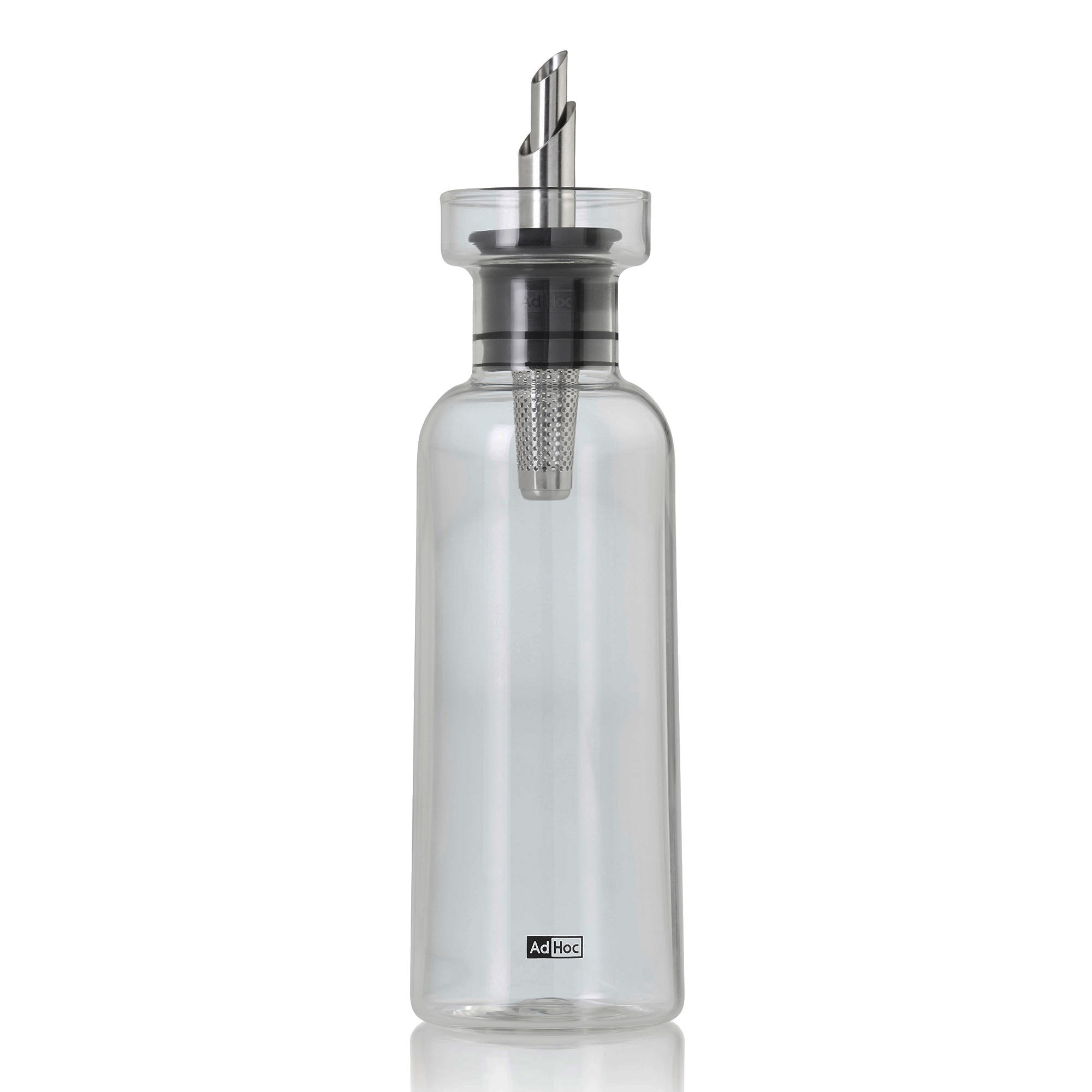 AdHoc Ölspender Essigspender AROMA POUR grey tropffreies Ausgießen 300 ml