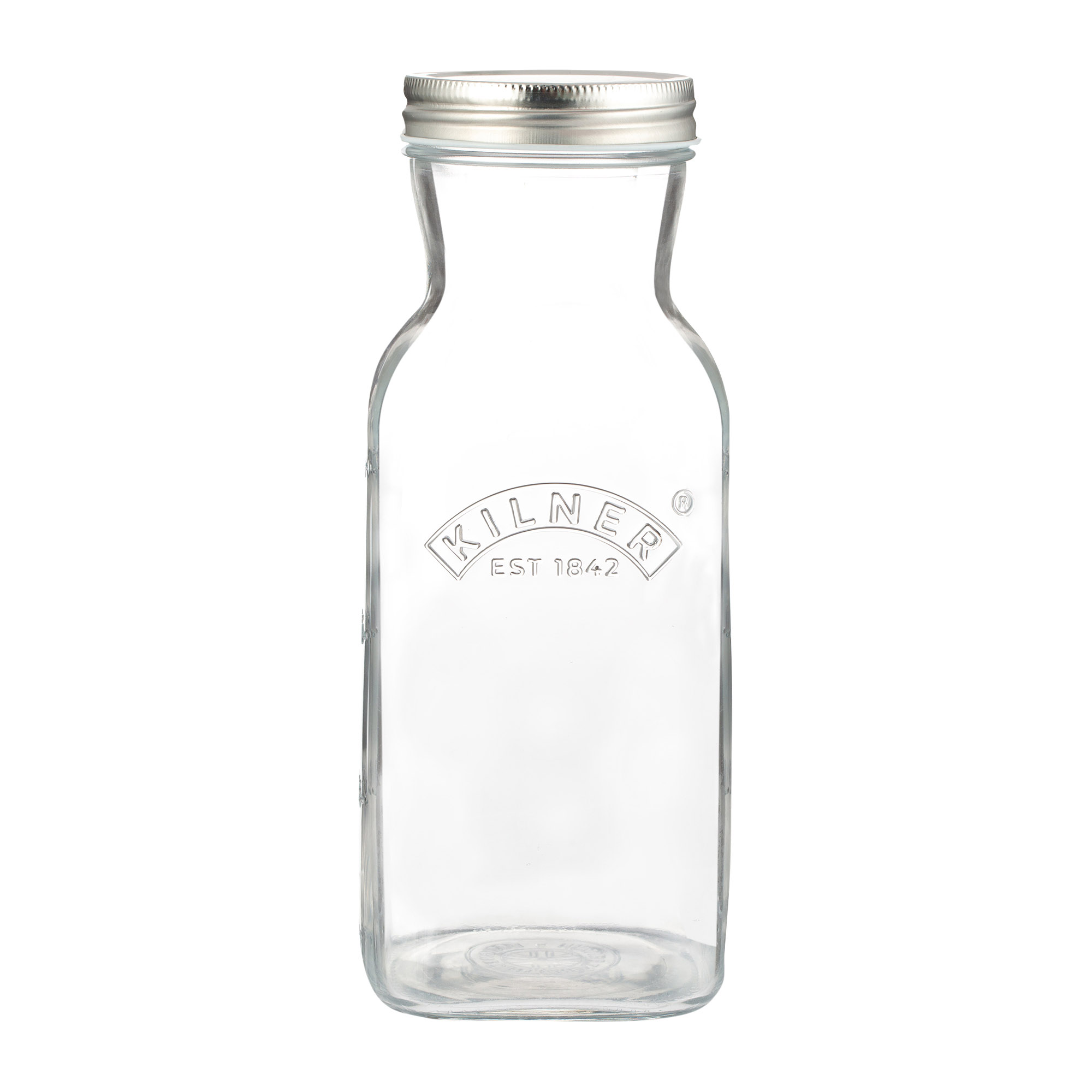 KILNER Saftflasche Saucenflasche aus Glas mit Schraubverschluss 1,0 Liter