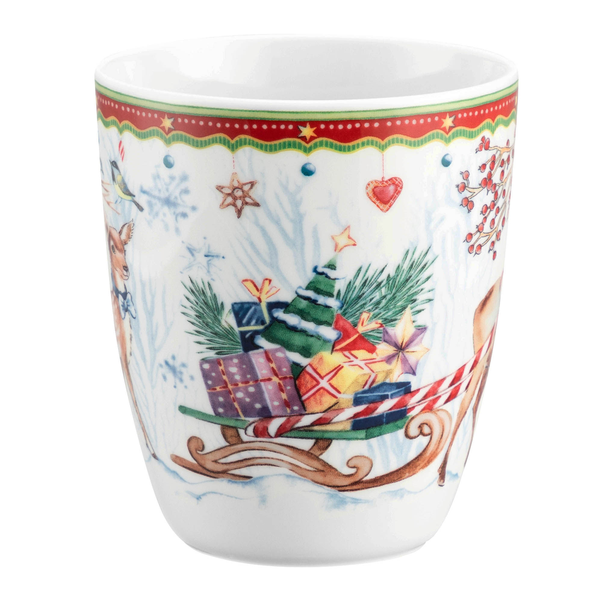 Seltmann Weiden CHRISTMAS MUG 65297 Mug with handle 0.4 litre deer motif