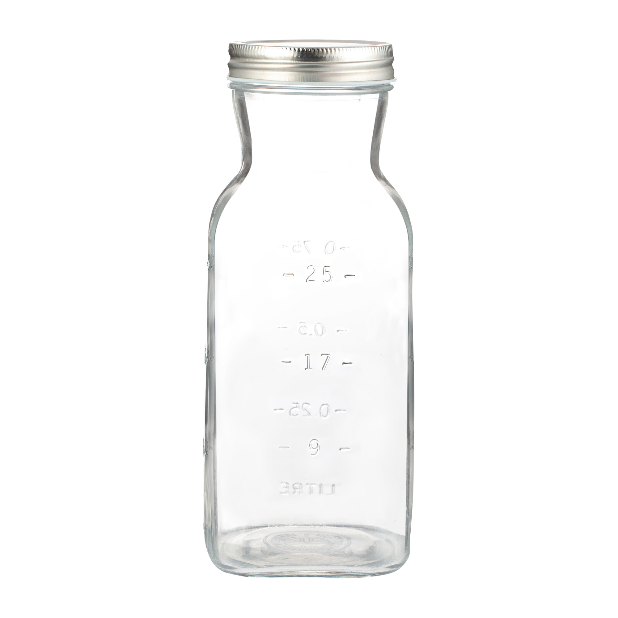 KILNER glass juice/sauce bottle with screw cap, 1.0 litre