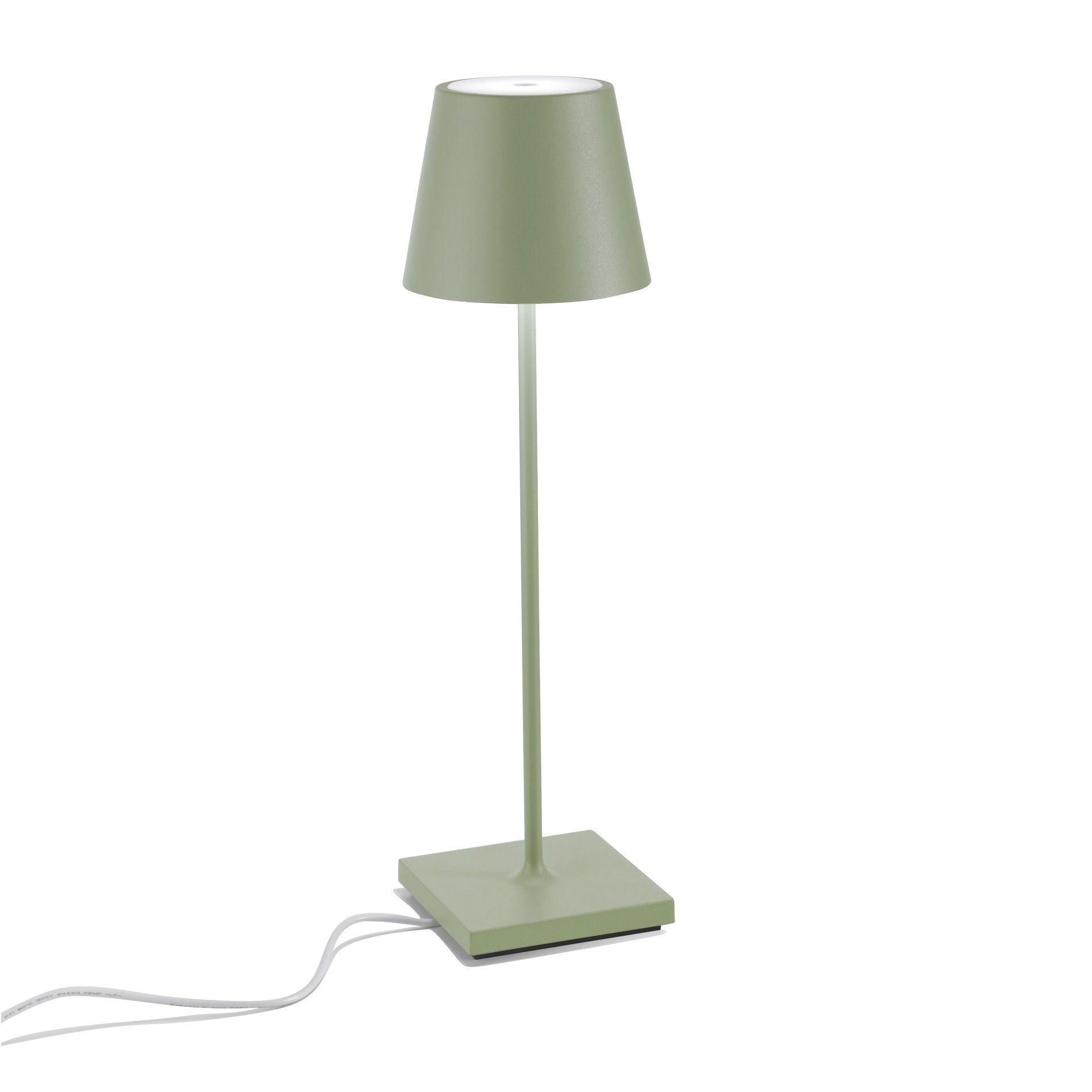 ZAFFERANO LED-Tischlampe POLDINA PRO 38 cm sage green