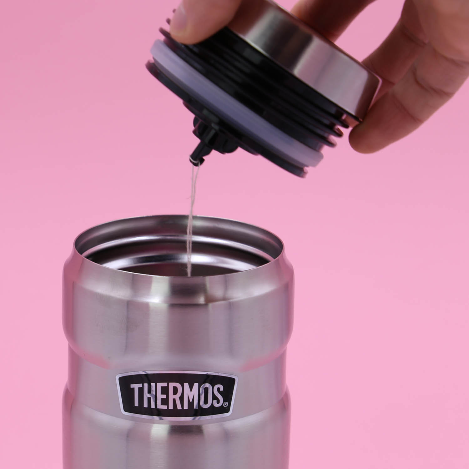 THERMOS STAINLESS KING MUG, matt stainless steel, 0.47 litres
