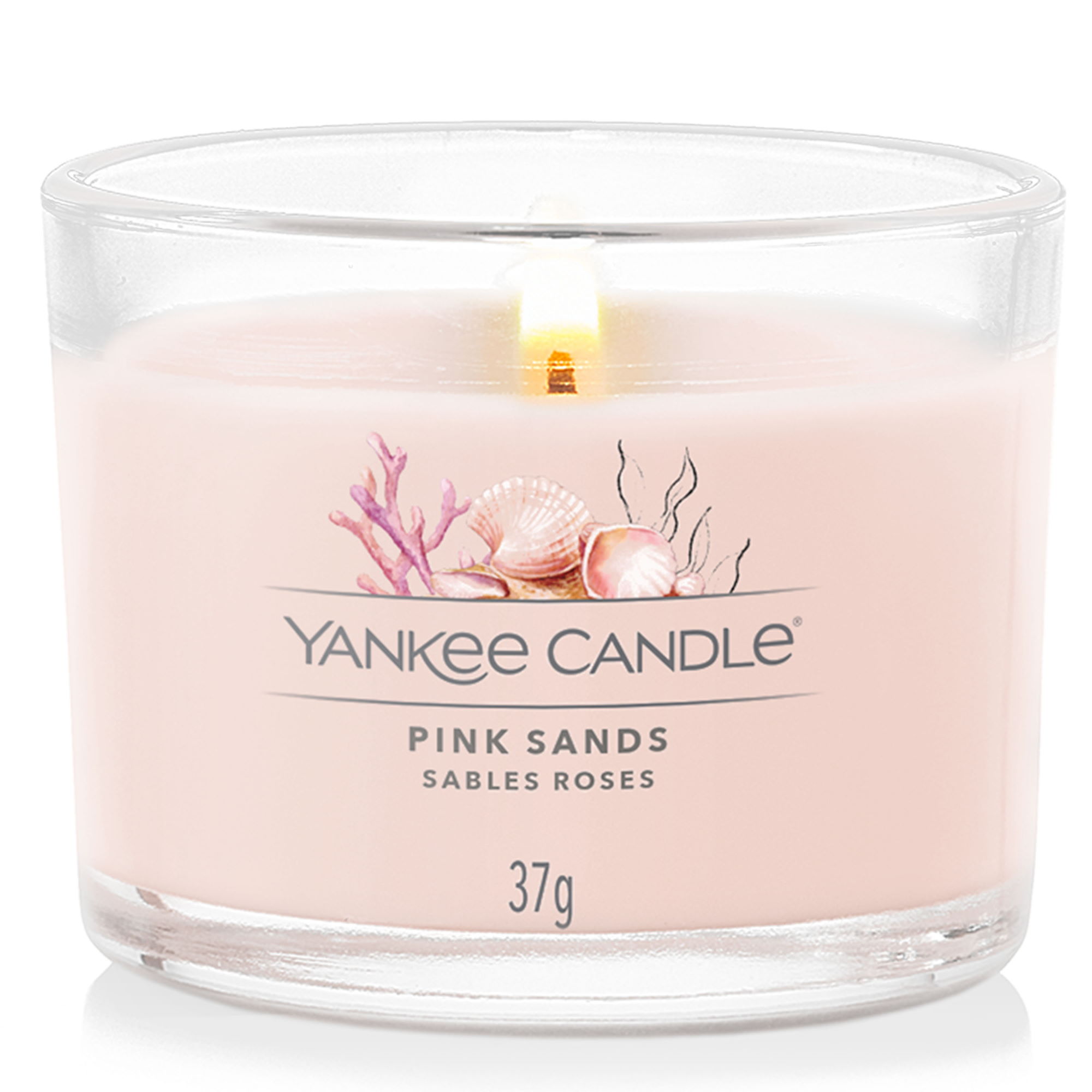 YANKEE CANDLE glass votive candle PINK SANDS 37 g scented candle