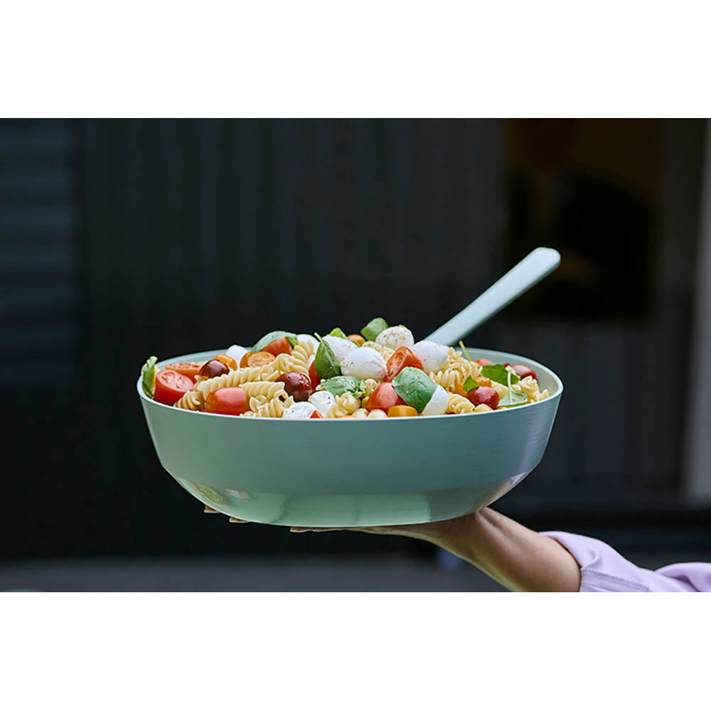 MEPAL Serving Bowl with Lid, Salad Bowl SILUETA, 5 litres, Nordic Sage (sage)