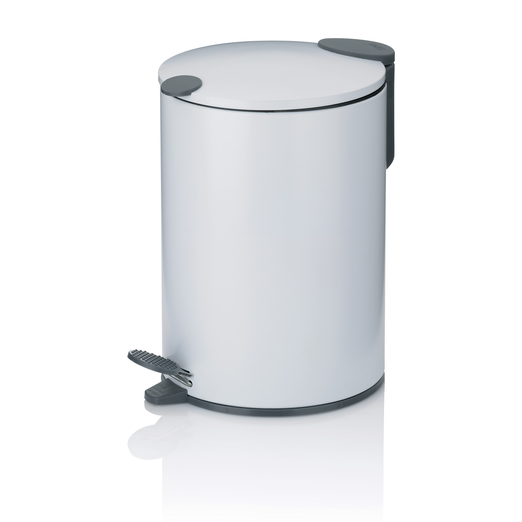 KELA Kosmetikeimer Treteimer Abfallsammler MATS 3 Liter matt weiß