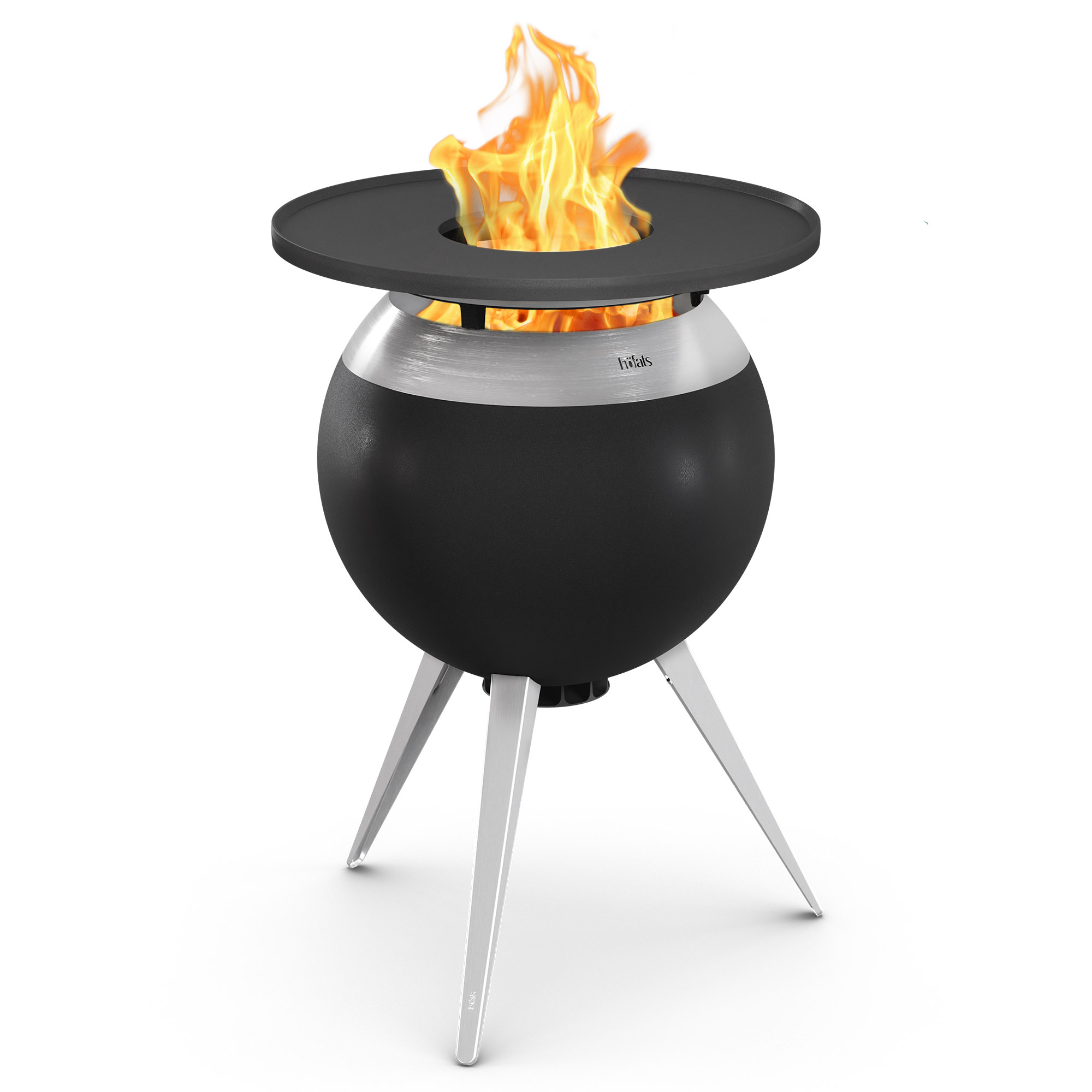 HÖFATS Plancha für Grillset MOON 55 Gusseisen emailliert