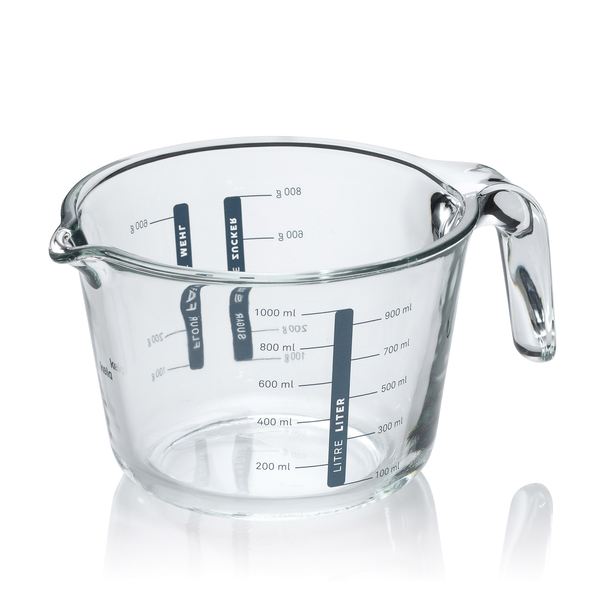 KELA Messbecher MALEA aus Borosilikatglas 1,0 Liter